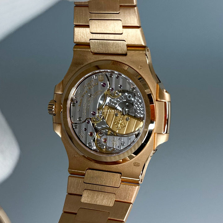 Patek Philippe Nautilus Moon Phase Rose Gold Watch 5712/1R-001
