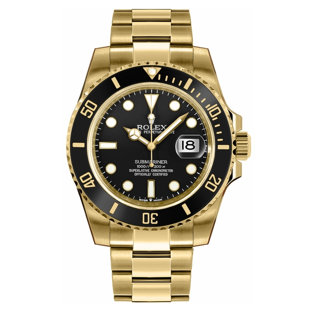 Submariner Date Black Dial Yellow Gold 41mm