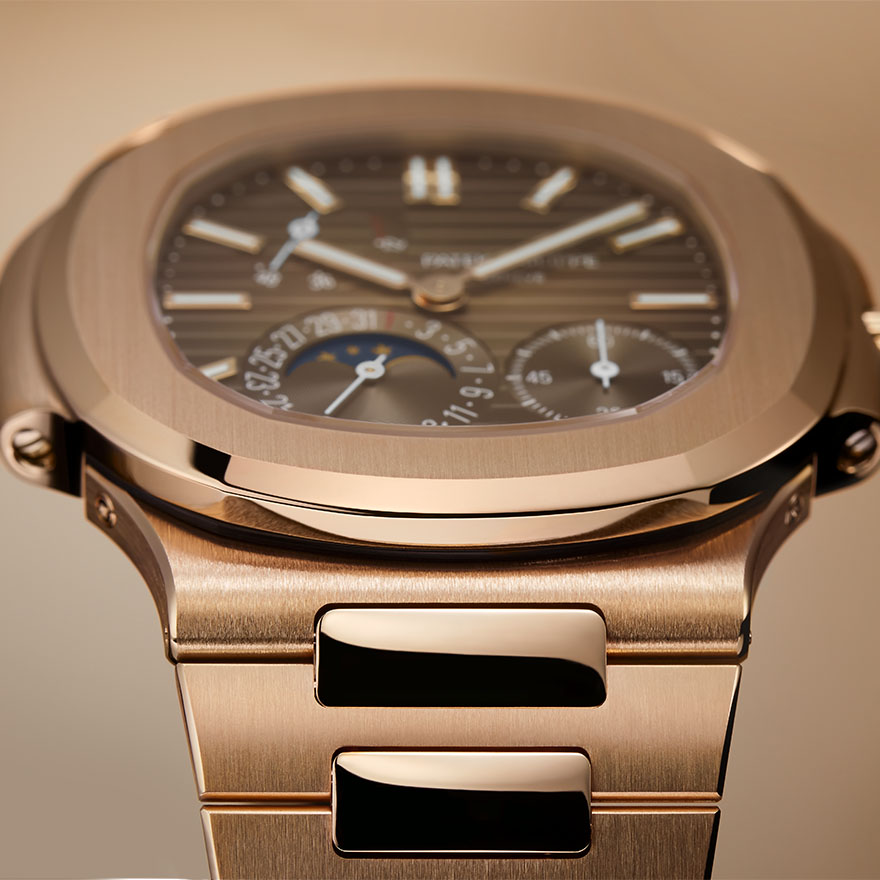 Patek Philippe Nautilus Moon Phase Rose Gold Watch 5712/1R-001