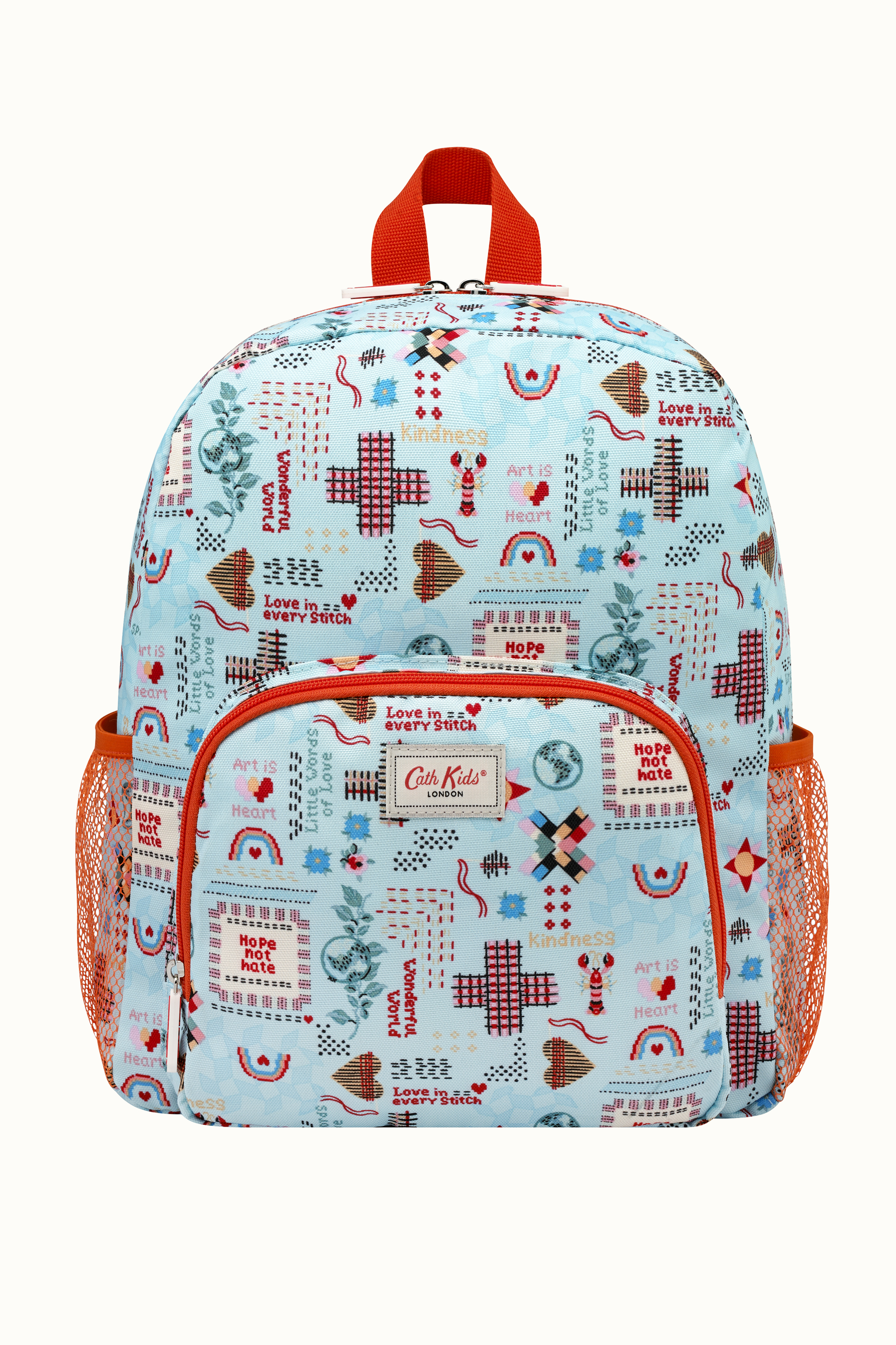 Patchwork Ditsy Kids Classic Large Backpack with Mesh Pocket