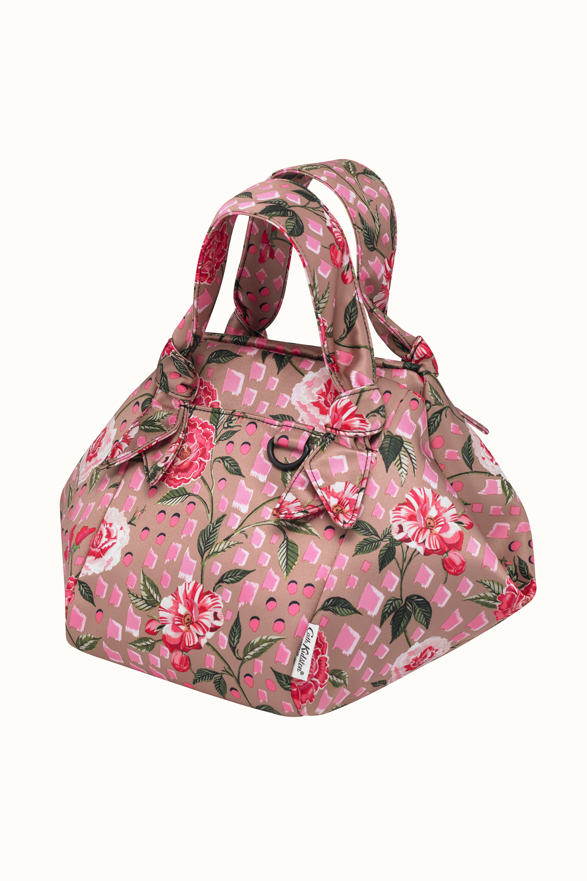 Tea Rose Recycled Satin Grab Bucket Bag