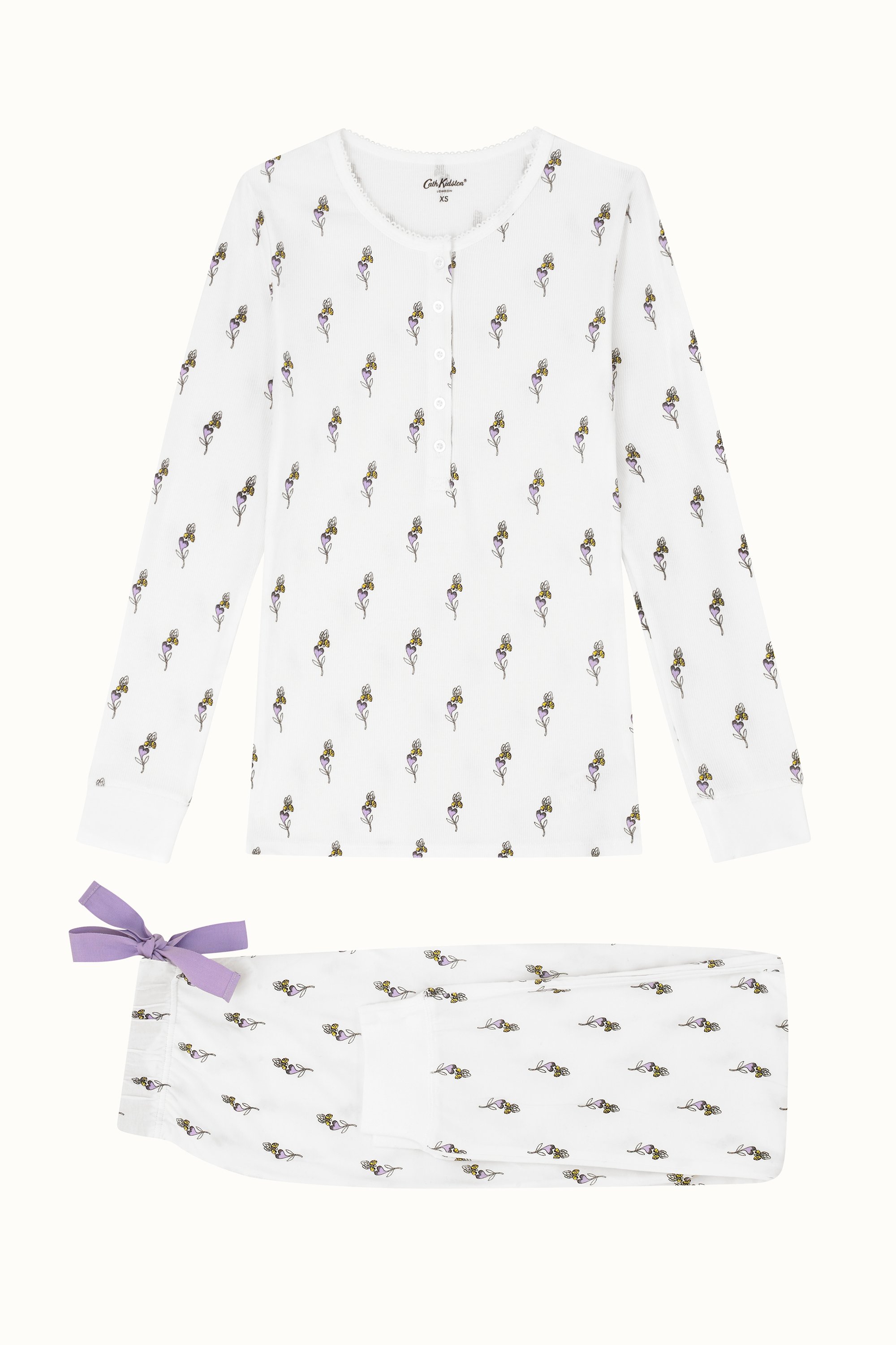 Bee & Heart Supersoft Long Jersey PJ Set