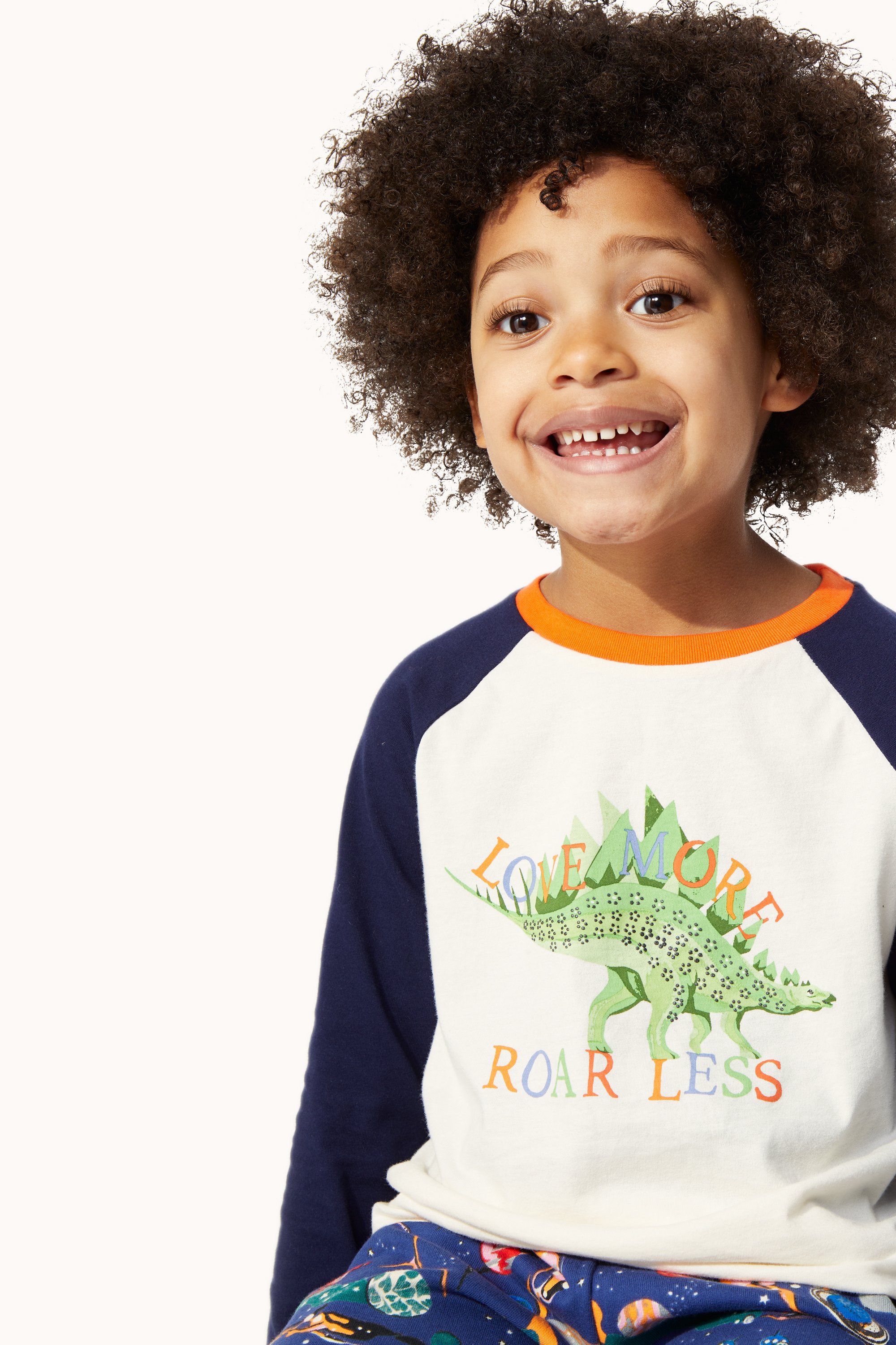Dinosaur Roar Long Sleeve Raglan T-shirt (1-10 Years)