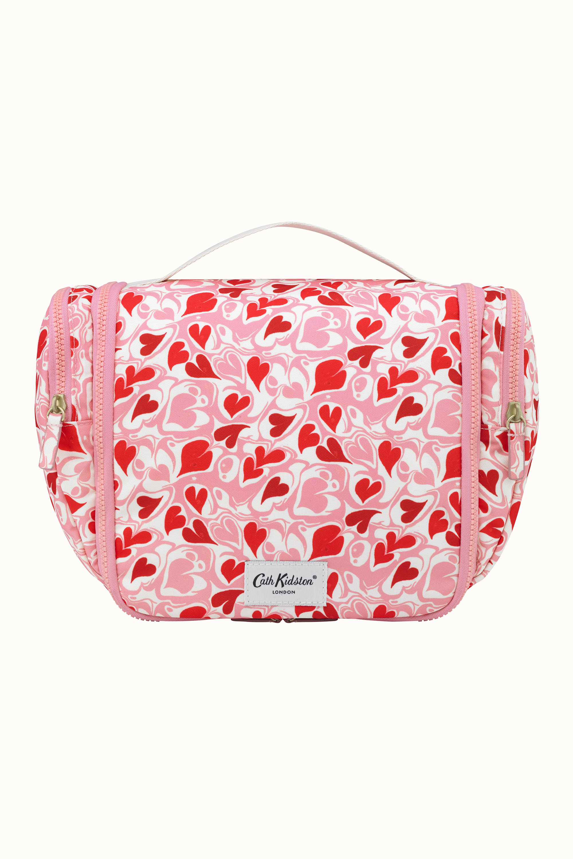 Marble Hearts Ditsy Large Travel Wash Bag