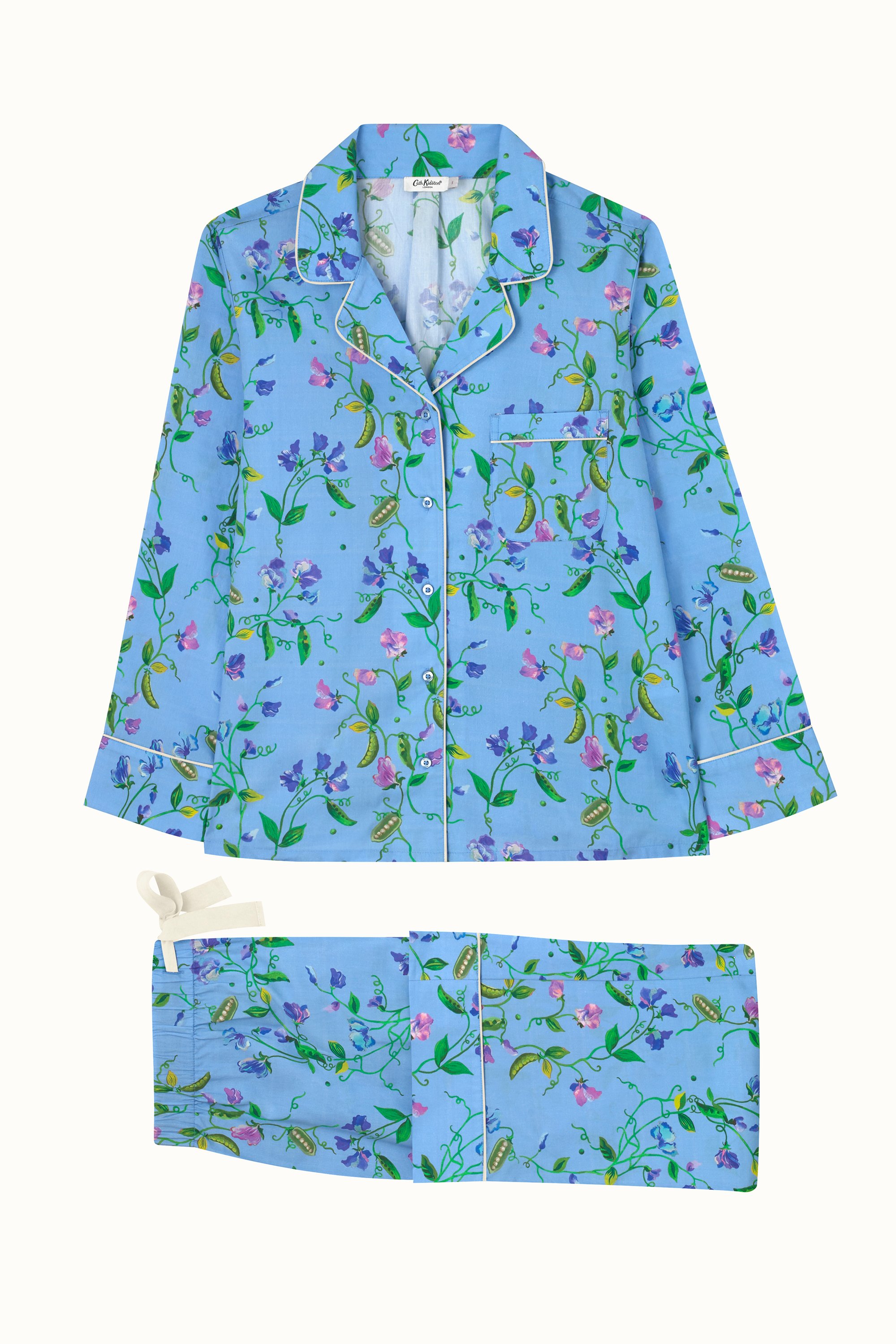 Sweet Pea Long Woven PJ Set