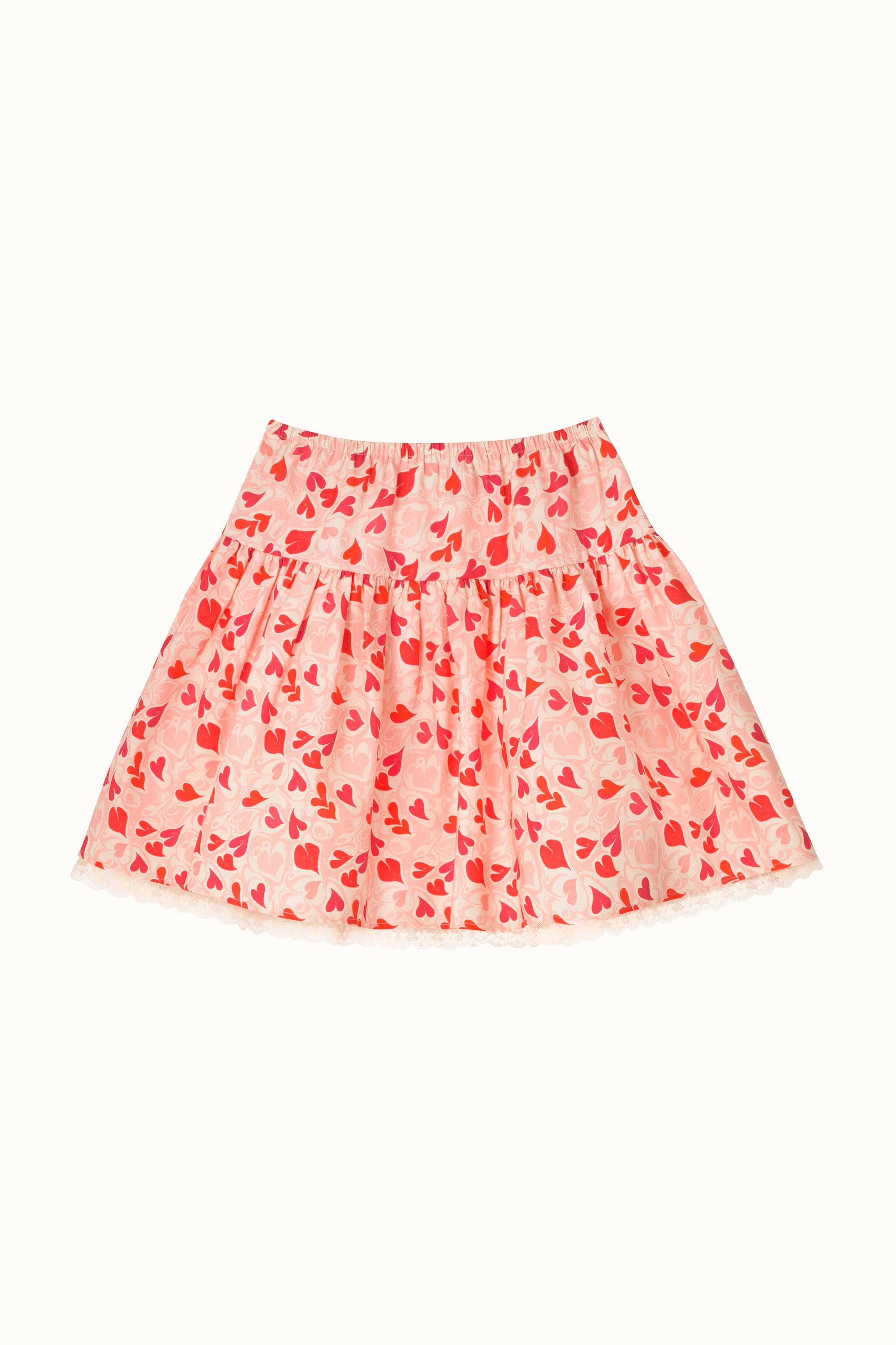 Marble Hearts Ditsy Tutu Skirt (1-10 Years)