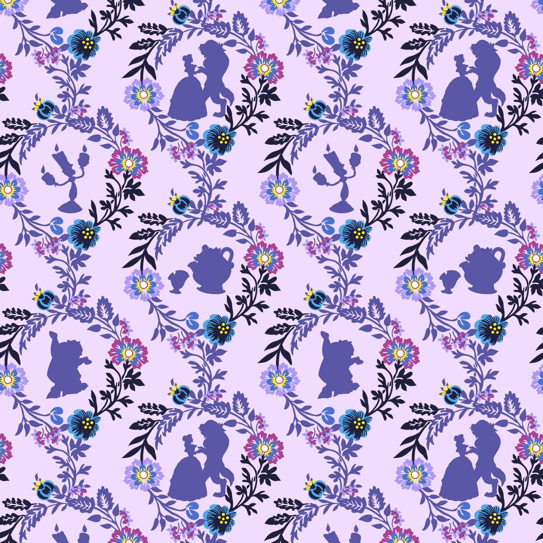 Belle Floral Cameos Quilt Set, King