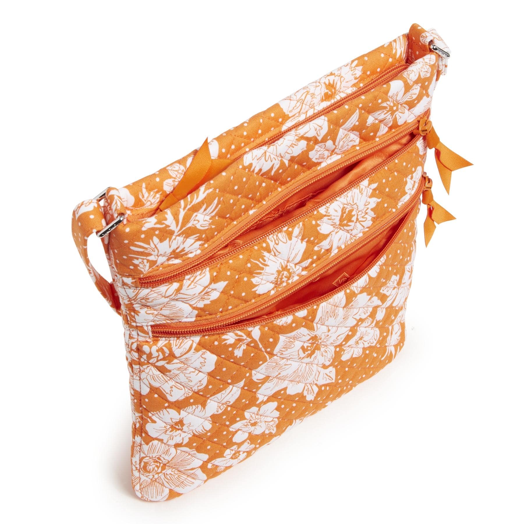 Triple Zip Hipster Crossbody Bag