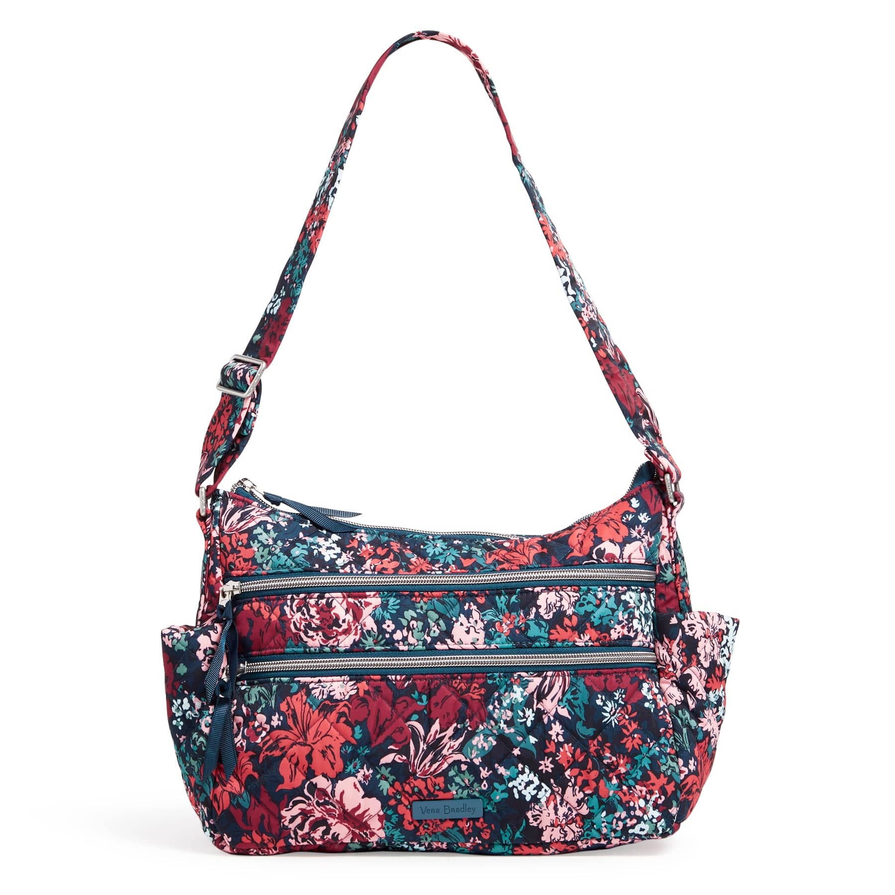 Triple Zip Shoulder Bag