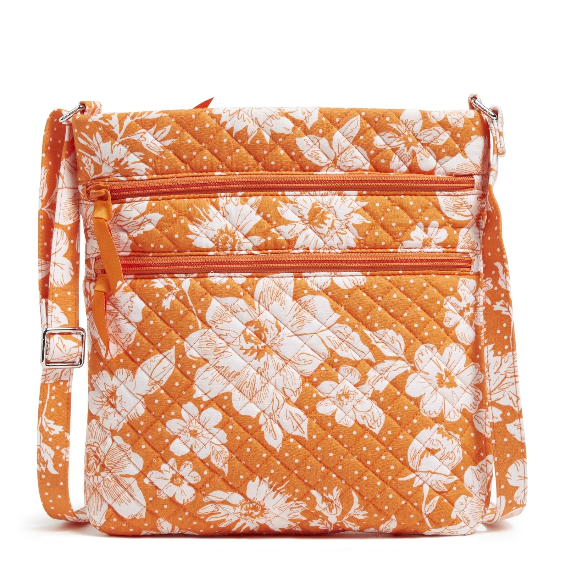 Triple Zip Hipster Crossbody Bag