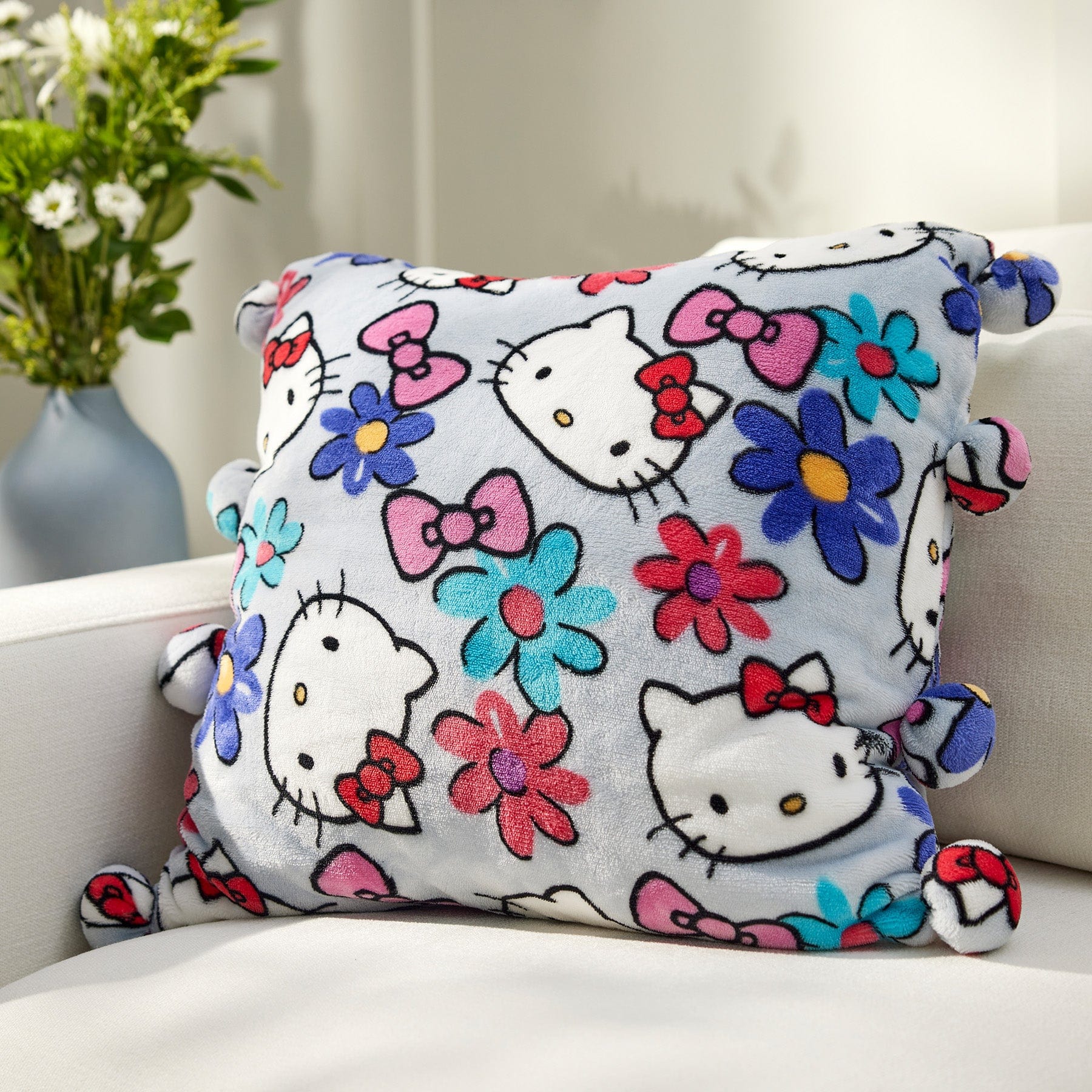 Hello Kitty® Whimsy Pom-Pom Pillow