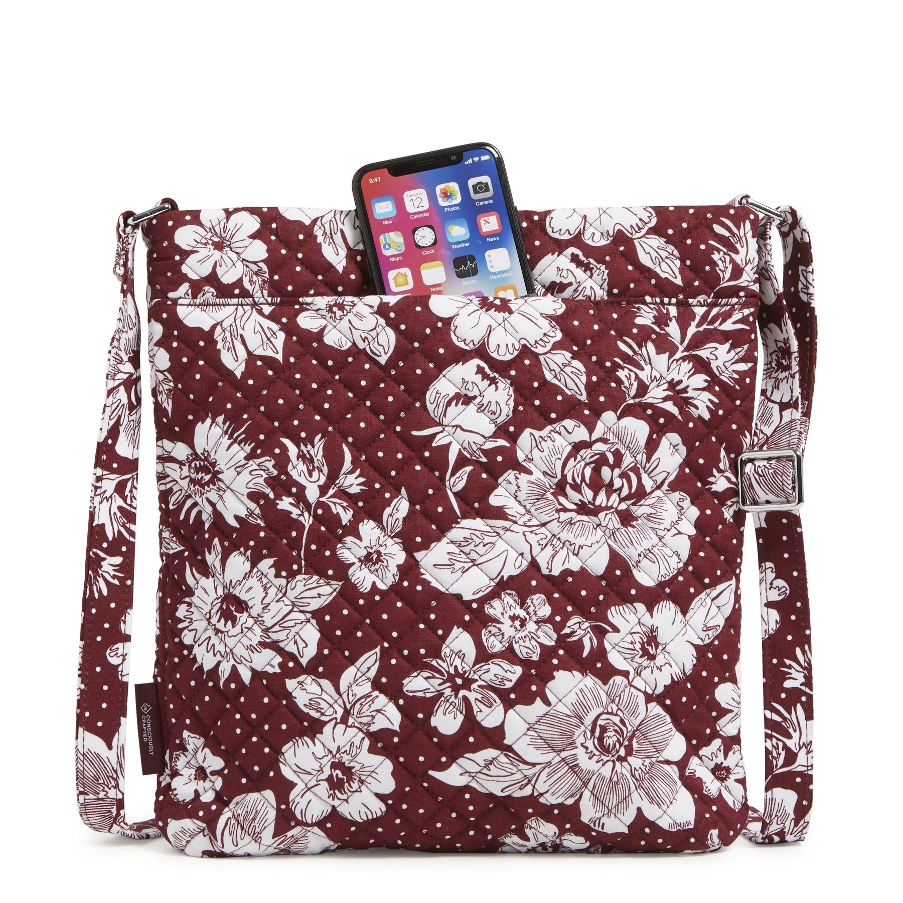 Collegiate Triple Zip Hipster Crossbody Bag