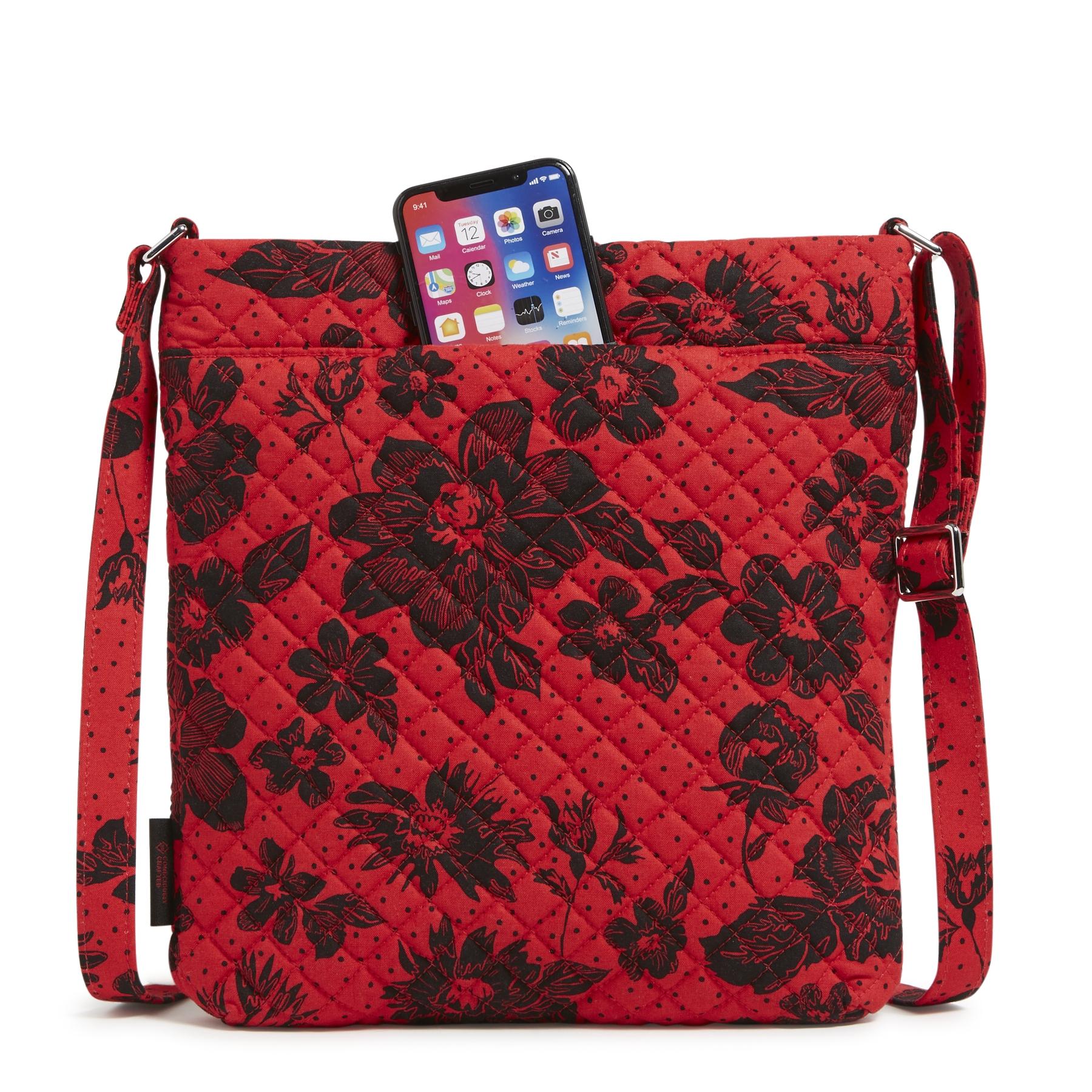 Collegiate Triple Zip Hipster Crossbody Bag