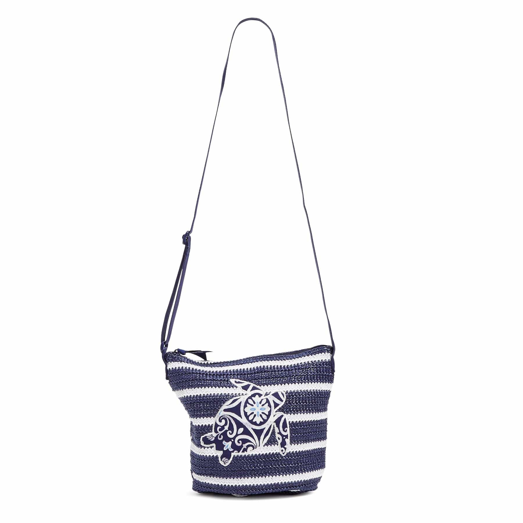 Outlet Straw Bucket Crossbody Bag