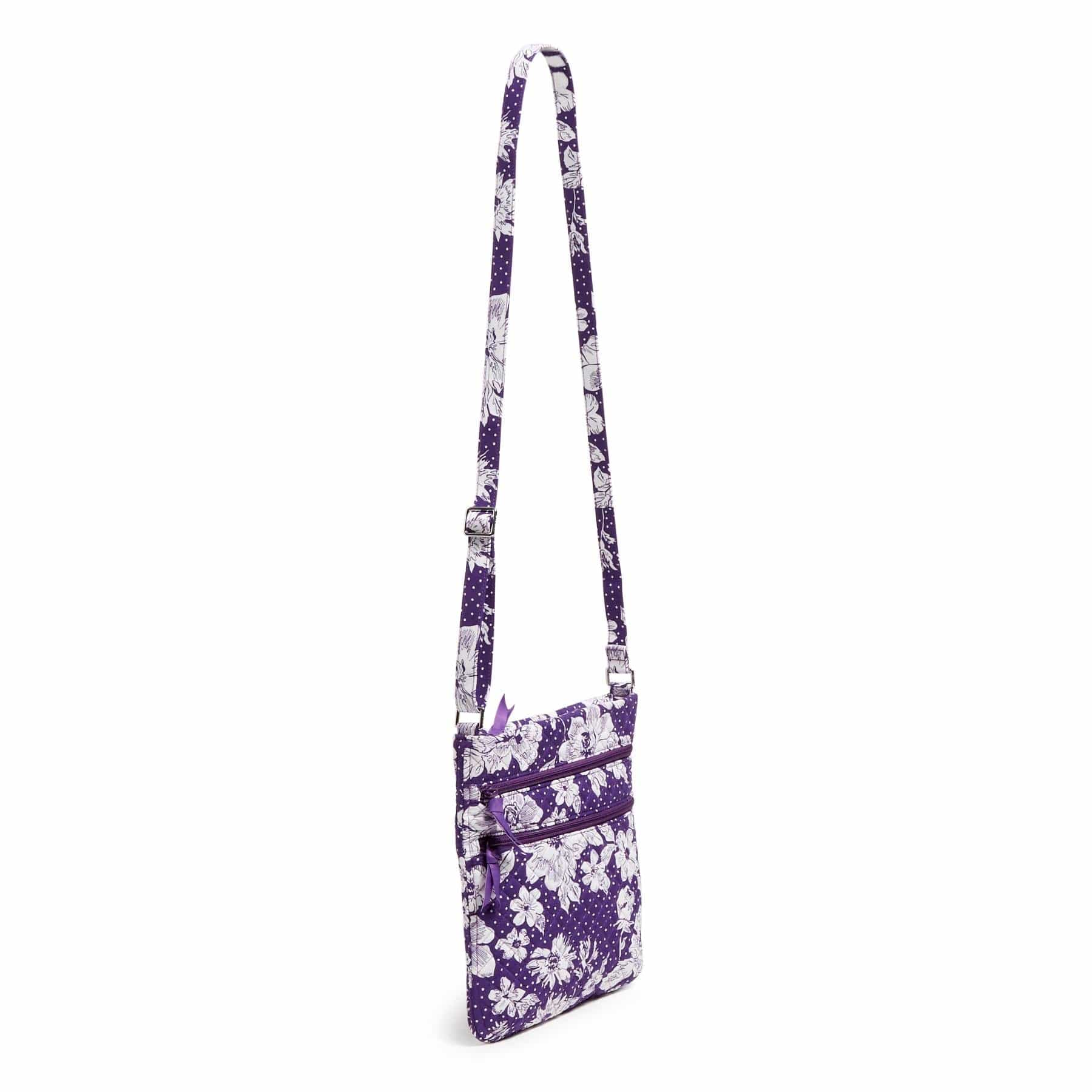 Triple Zip Hipster Crossbody Bag