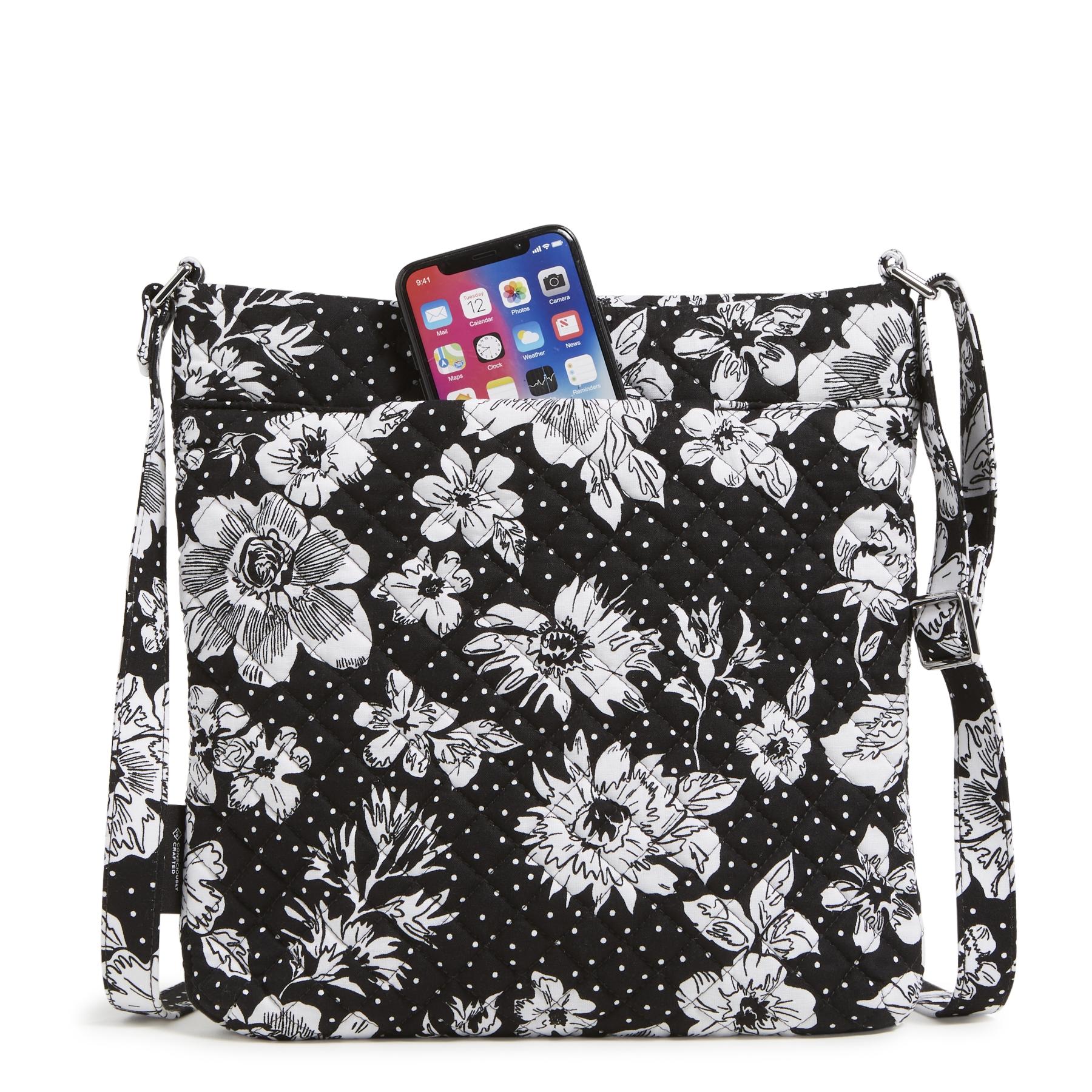 Collegiate Triple Zip Hipster Crossbody Bag