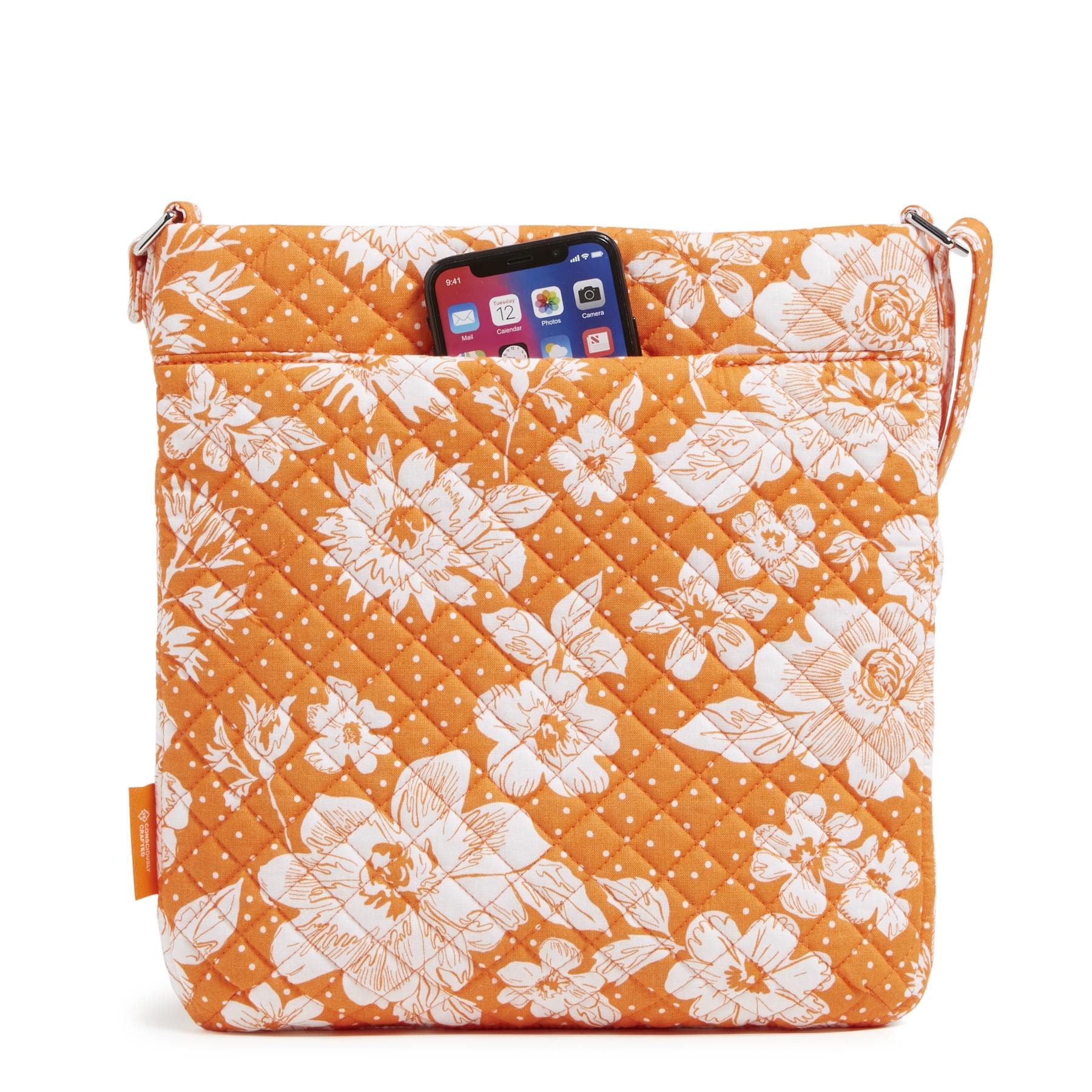 Triple Zip Hipster Crossbody Bag