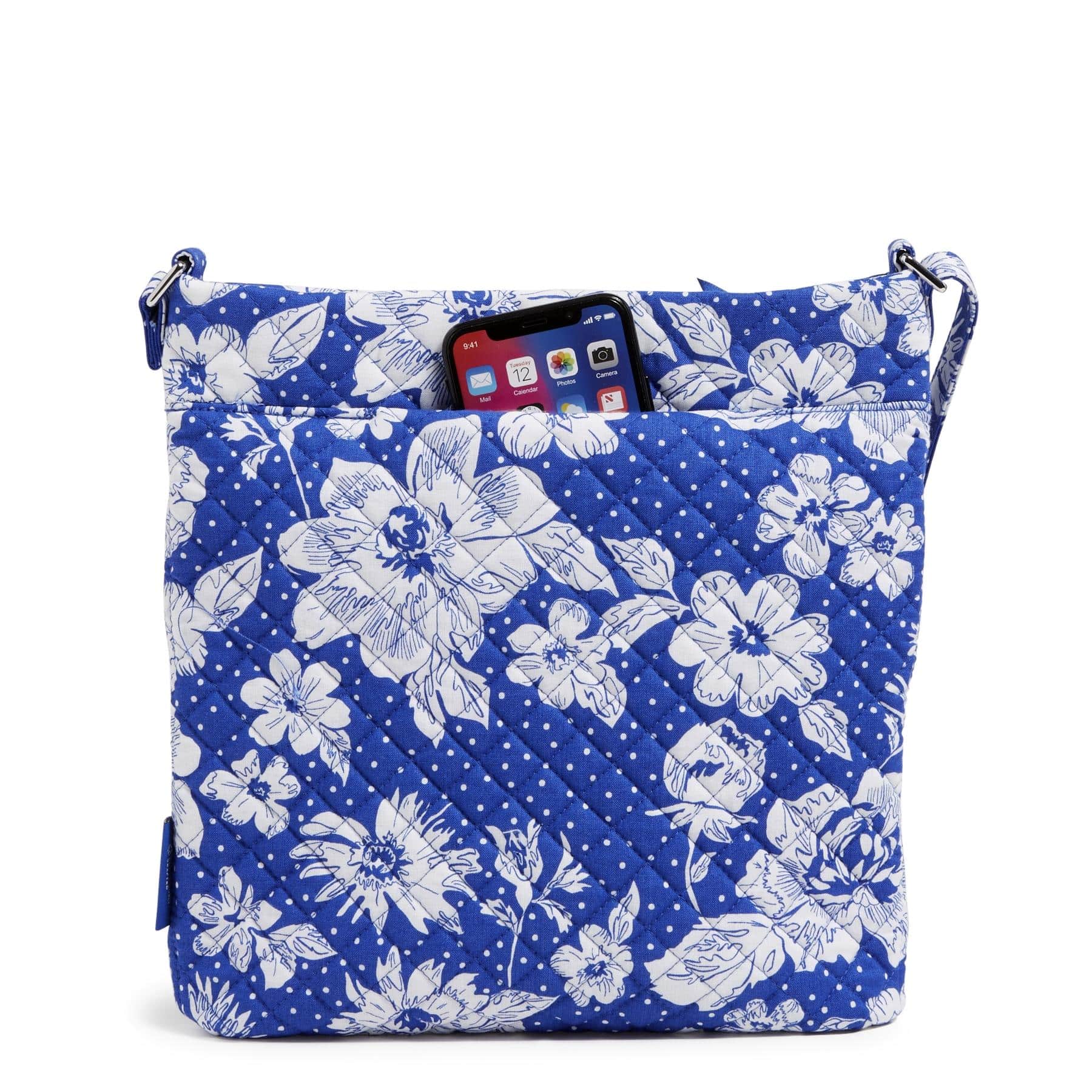 Triple Zip Hipster Crossbody Bag