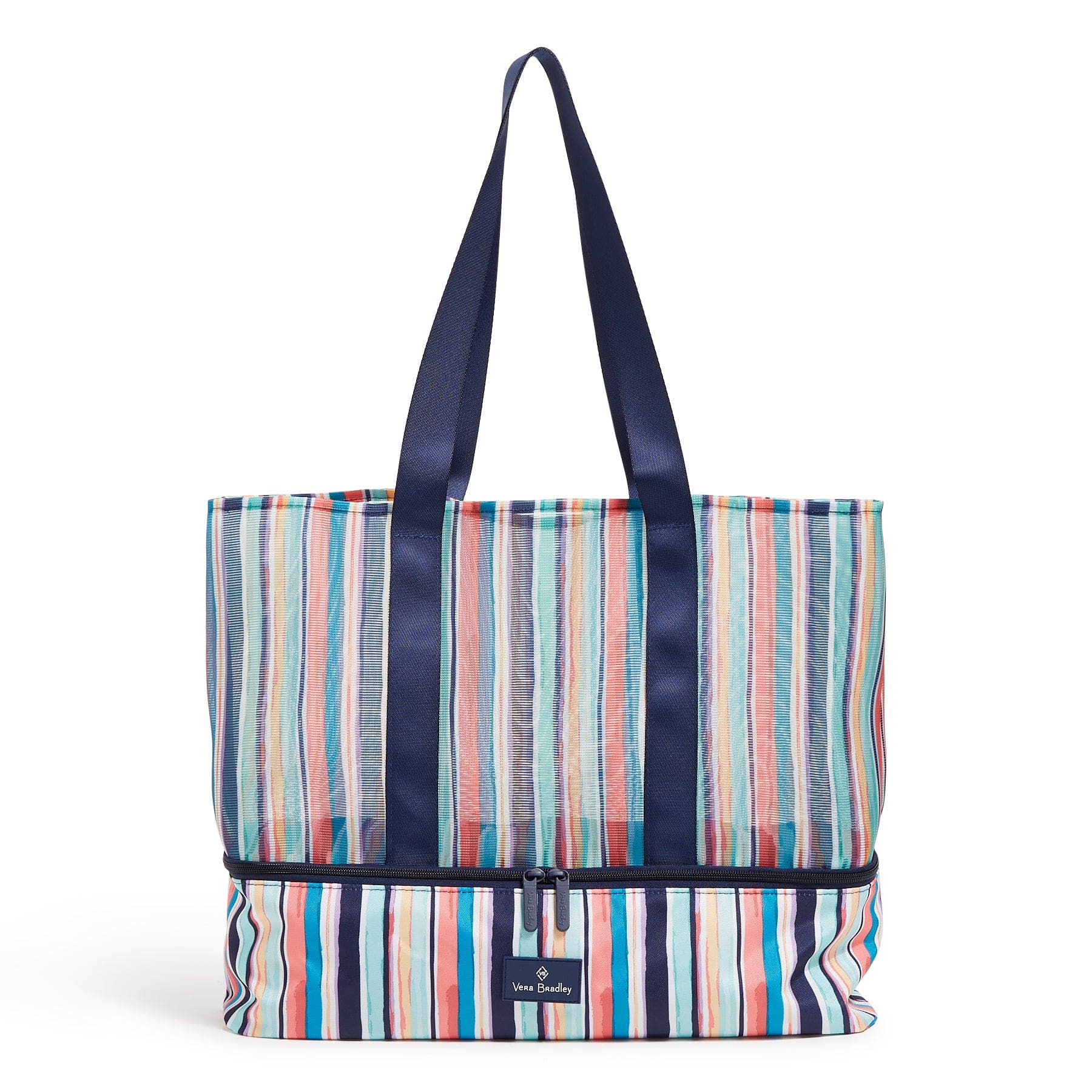 Outlet Mesh Dual Compartment Tote Bag