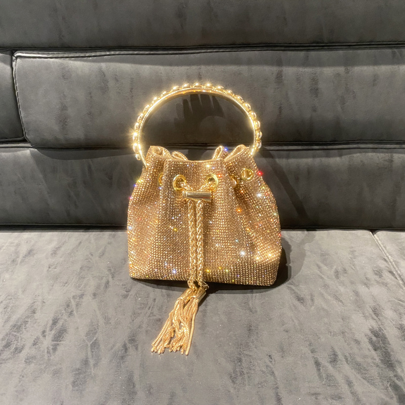 High quality luxury full star river Moissan diamond handbag, Handmade with 999 Moissan Diamonds