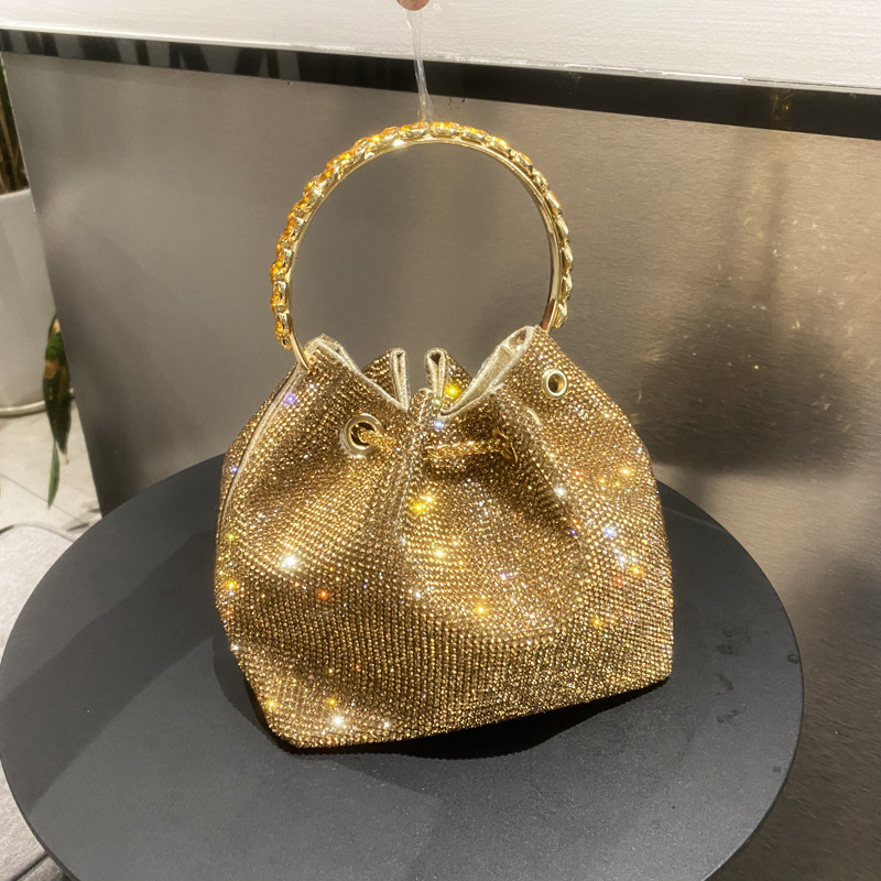 High quality luxury full star river Moissan diamond handbag, Handmade with 999 Moissan Diamonds