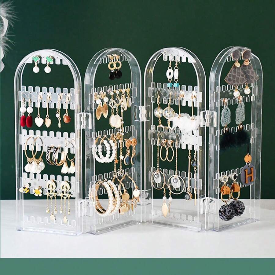 Multi-layer foldable jewelry storage box