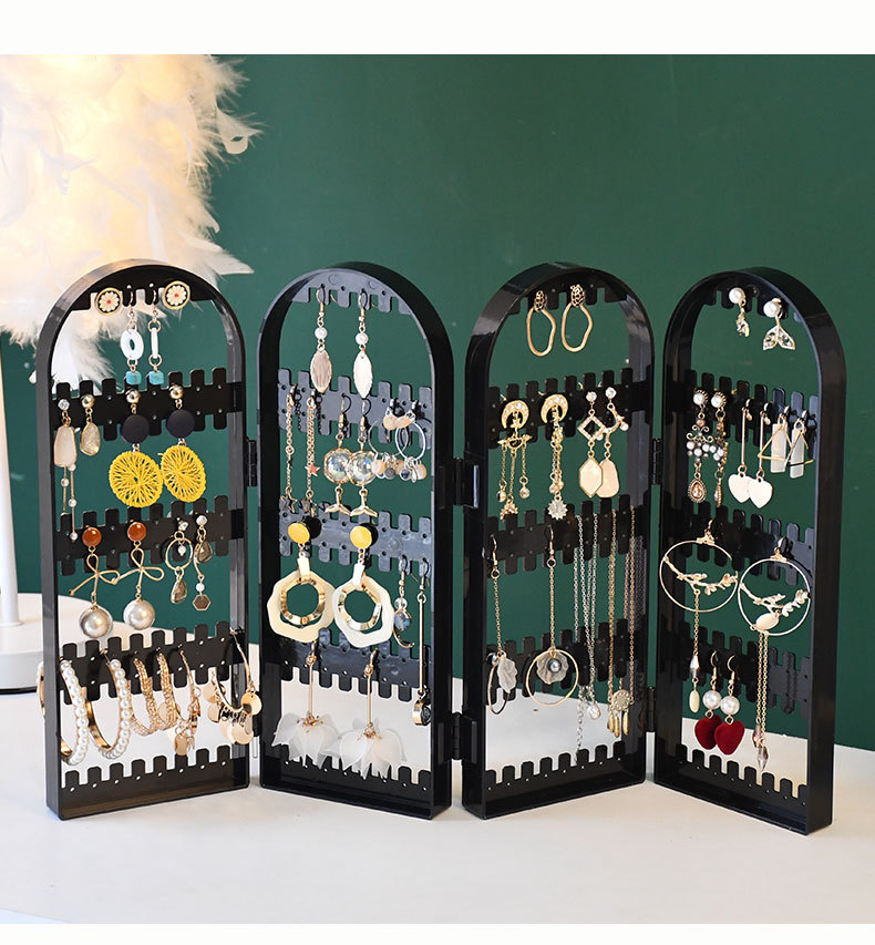 Multi-layer foldable jewelry storage box