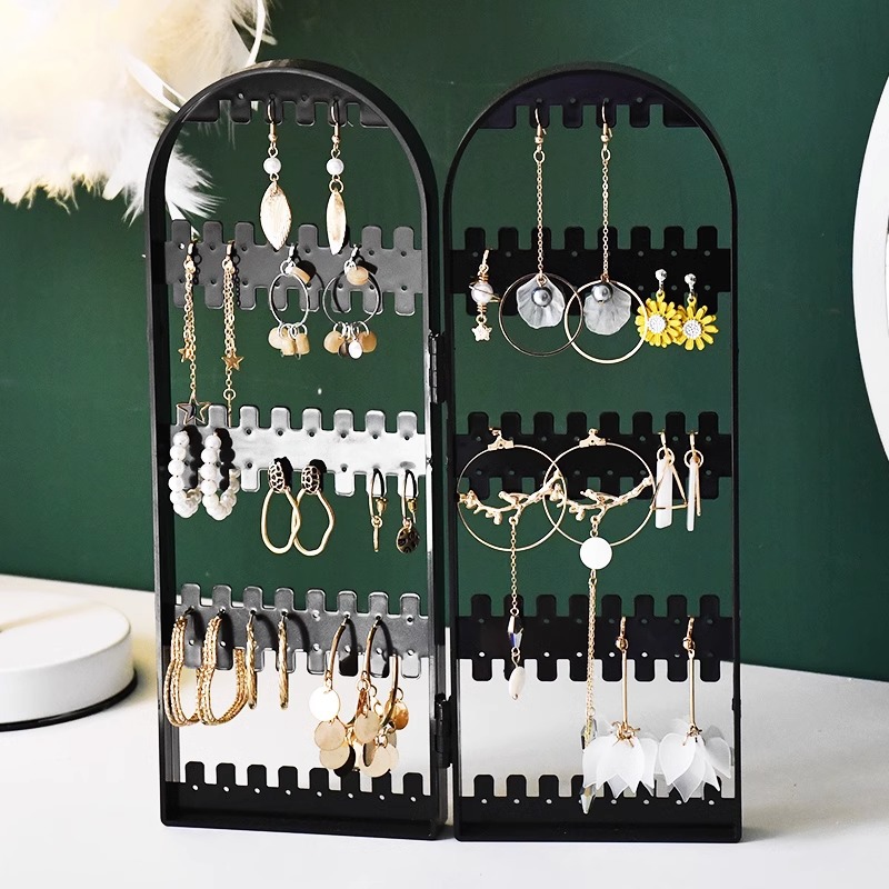 Multi-layer foldable jewelry storage box