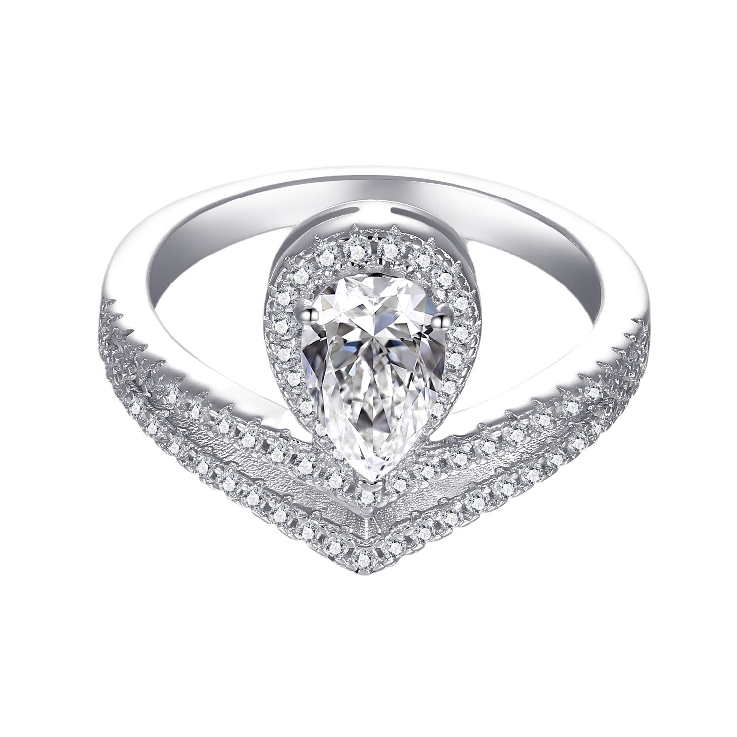 💎925 Sterling Silver Full Star River Moissan Diamond Ring, Handmade with 266 Moissan Diamonds