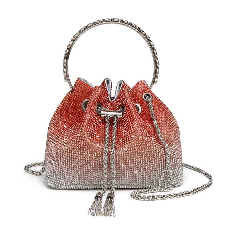 High quality luxury full star river Moissan diamond handbag, Handmade with 999 Moissan Diamonds