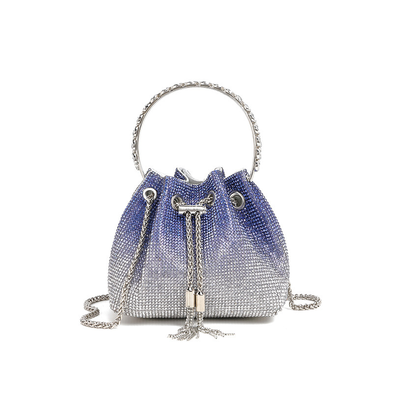 High quality luxury full star river Moissan diamond handbag, Handmade with 999 Moissan Diamonds