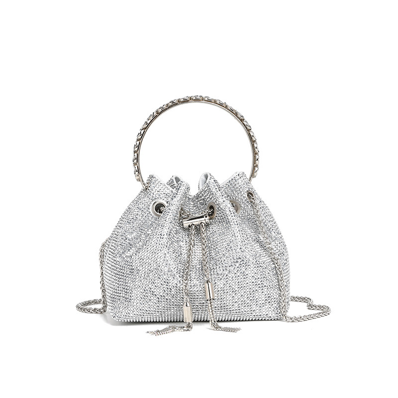 High quality luxury full star river Moissan diamond handbag, Handmade with 999 Moissan Diamonds
