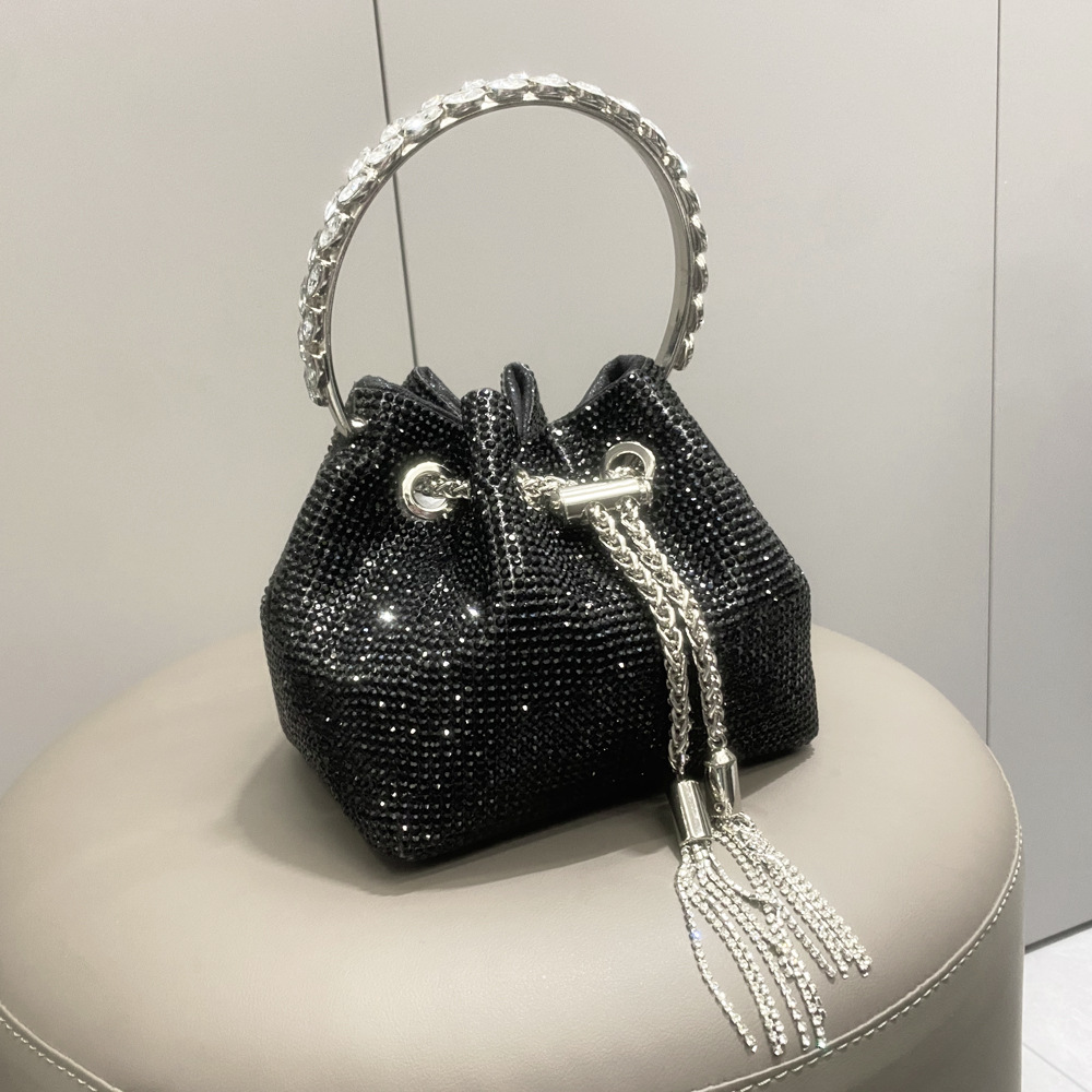 High quality luxury full star river Moissan diamond handbag, Handmade with 999 Moissan Diamonds