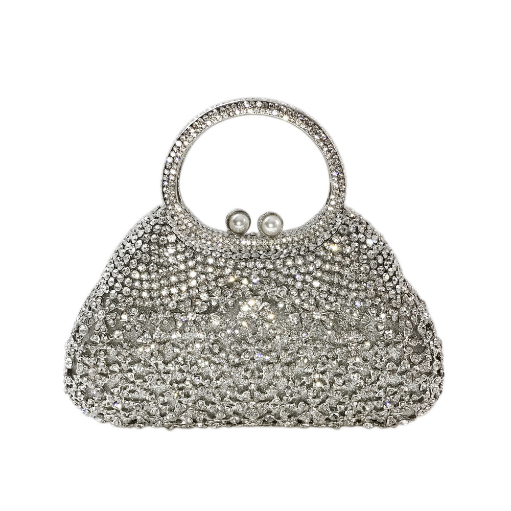 High quality luxury full star river Moissan diamond handbag, Handmade with 999 Moissan Diamonds