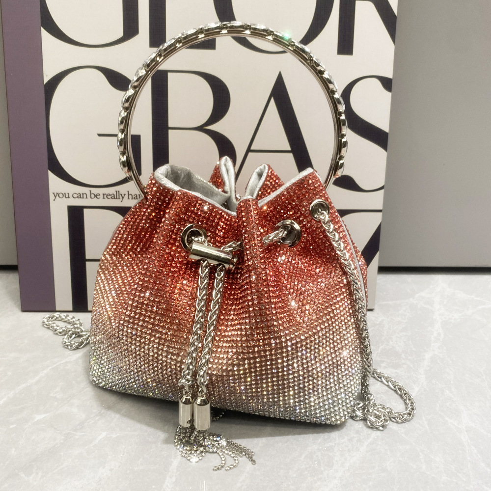 High quality luxury full star river Moissan diamond handbag, Handmade with 999 Moissan Diamonds