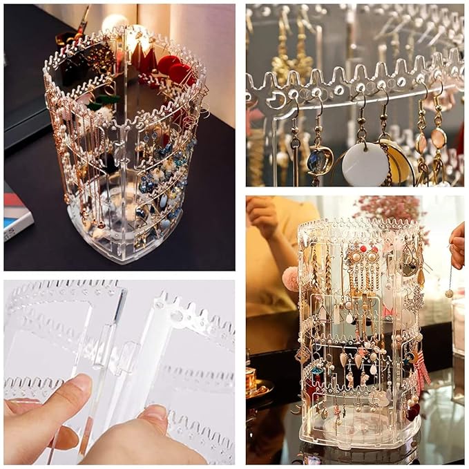 High quality transparent jewelry storage rack, classic jewelry display rack
