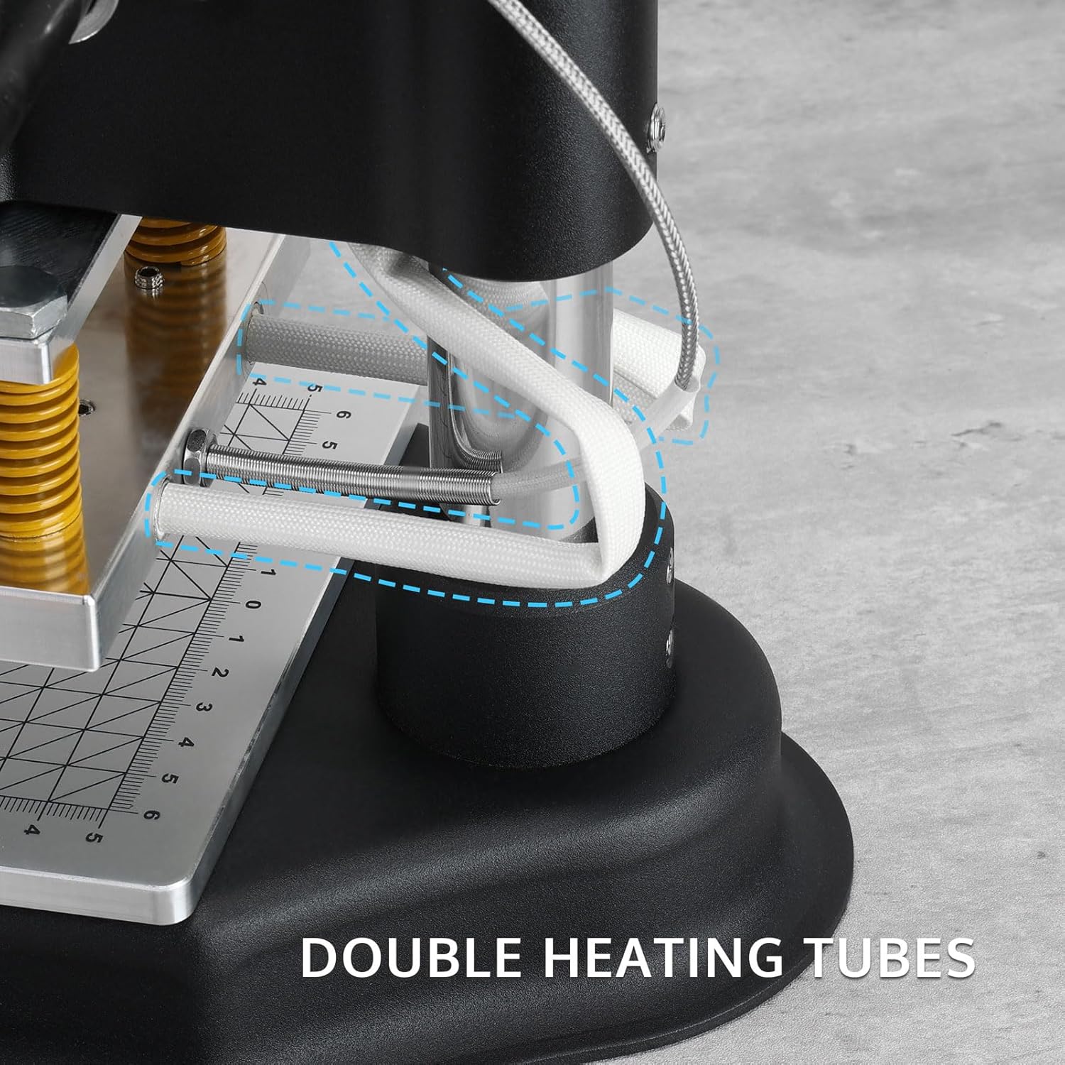 Hot Foil Stamping Machine 10x13cm with U-Slot & Movable Table. 110V Digital Embossing Machine Manual Tipper Stamper for PVC Wood PU Leather Logo