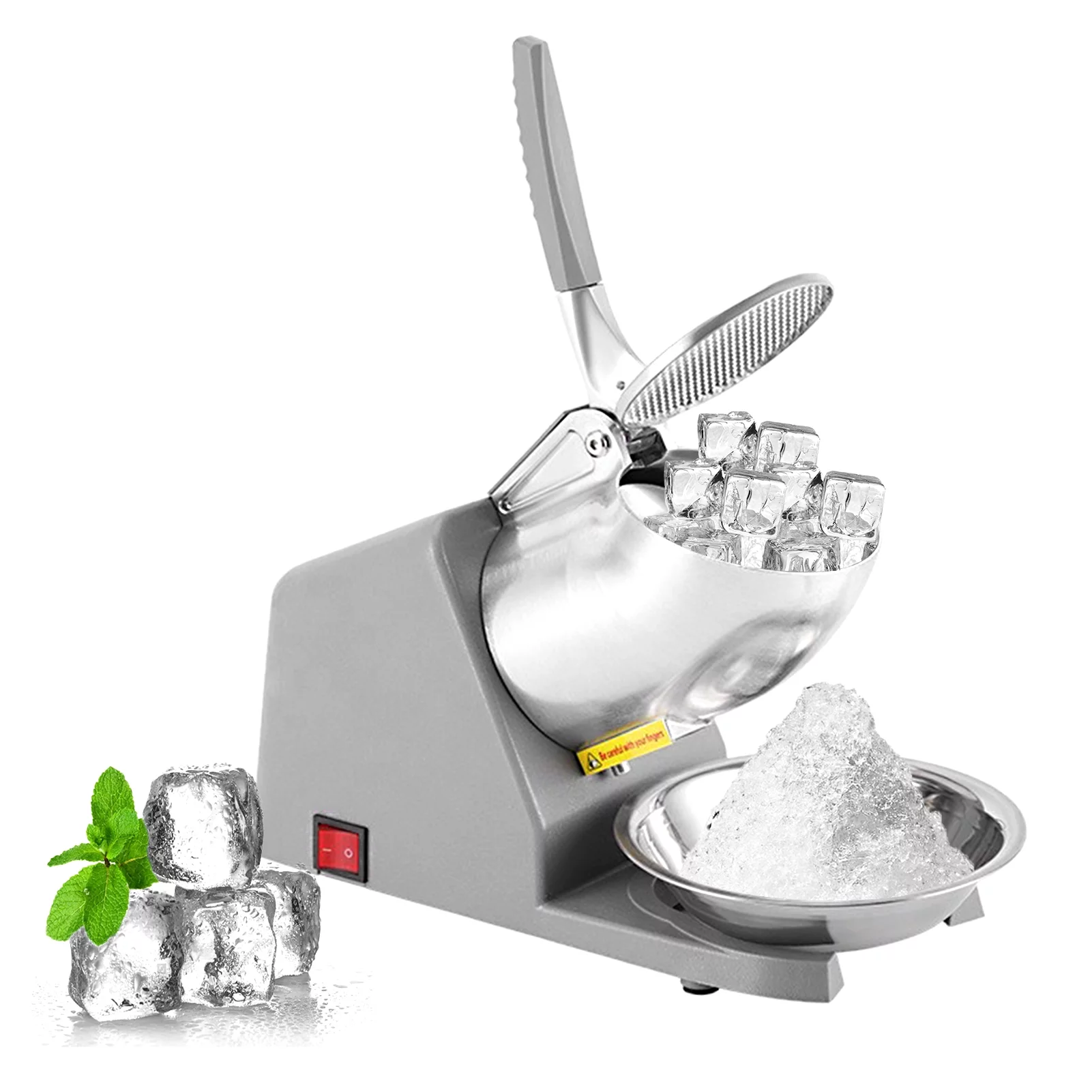 Apexeon Electric Shaved Ice Machine. Countertop Ice Maker with Stainless Steel . Sleek and Modern Design. Ideal for Home and Office Use