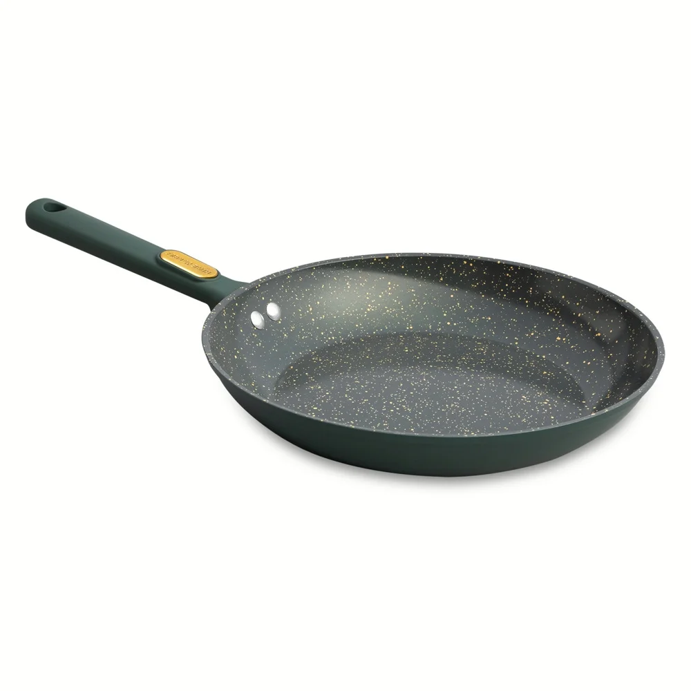Thyme & Table Non-Stick 12-Piece Granite Cookware Set. Hunter Green