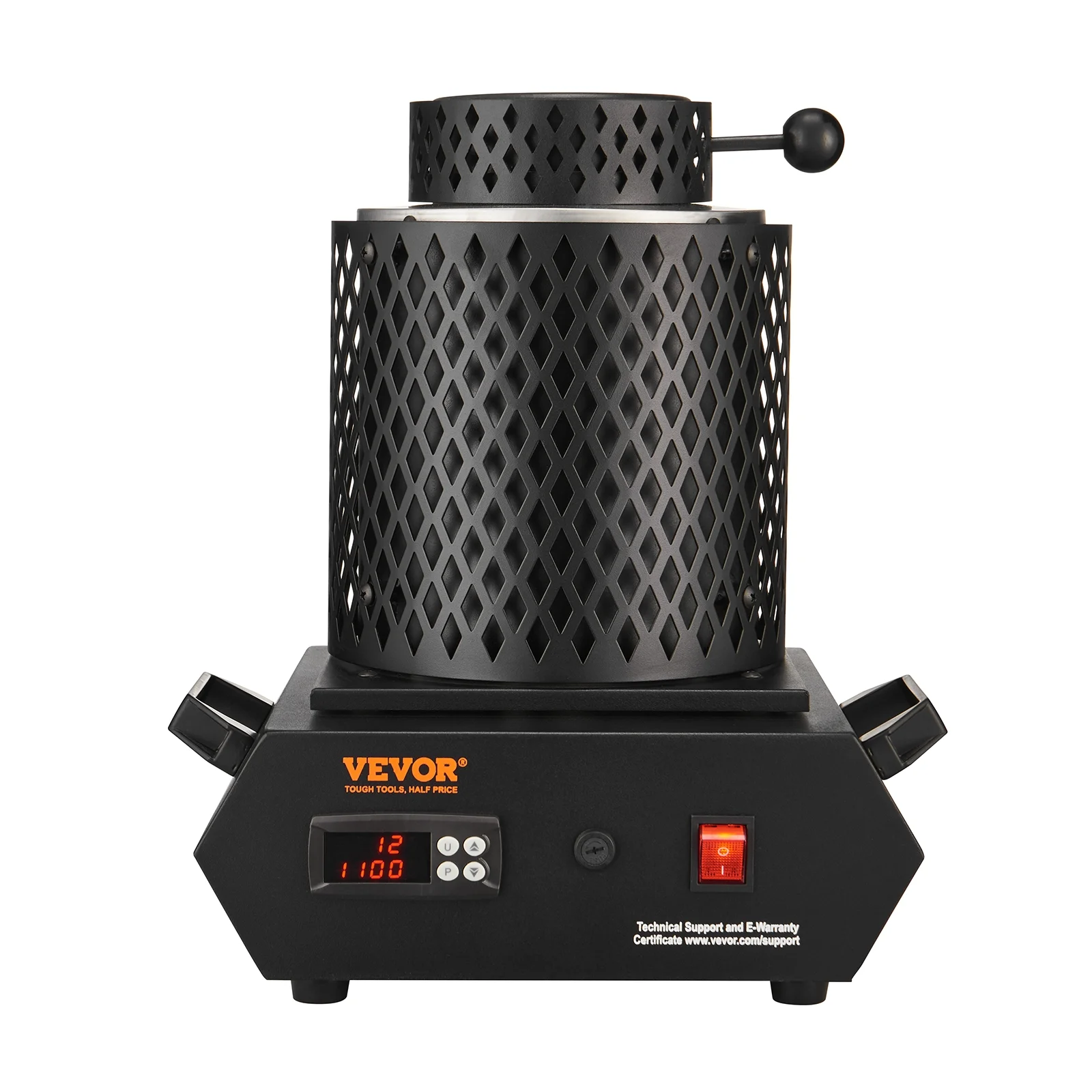 SKYSHALO Gold Melting Furnace. 1+3 KG Electric Digital Smelting Furnace. 1350W 2102�?1150�?Electric Melting Furnace Casting Refining Jewelry Precious Metals Gold Silver Copper Aluminum