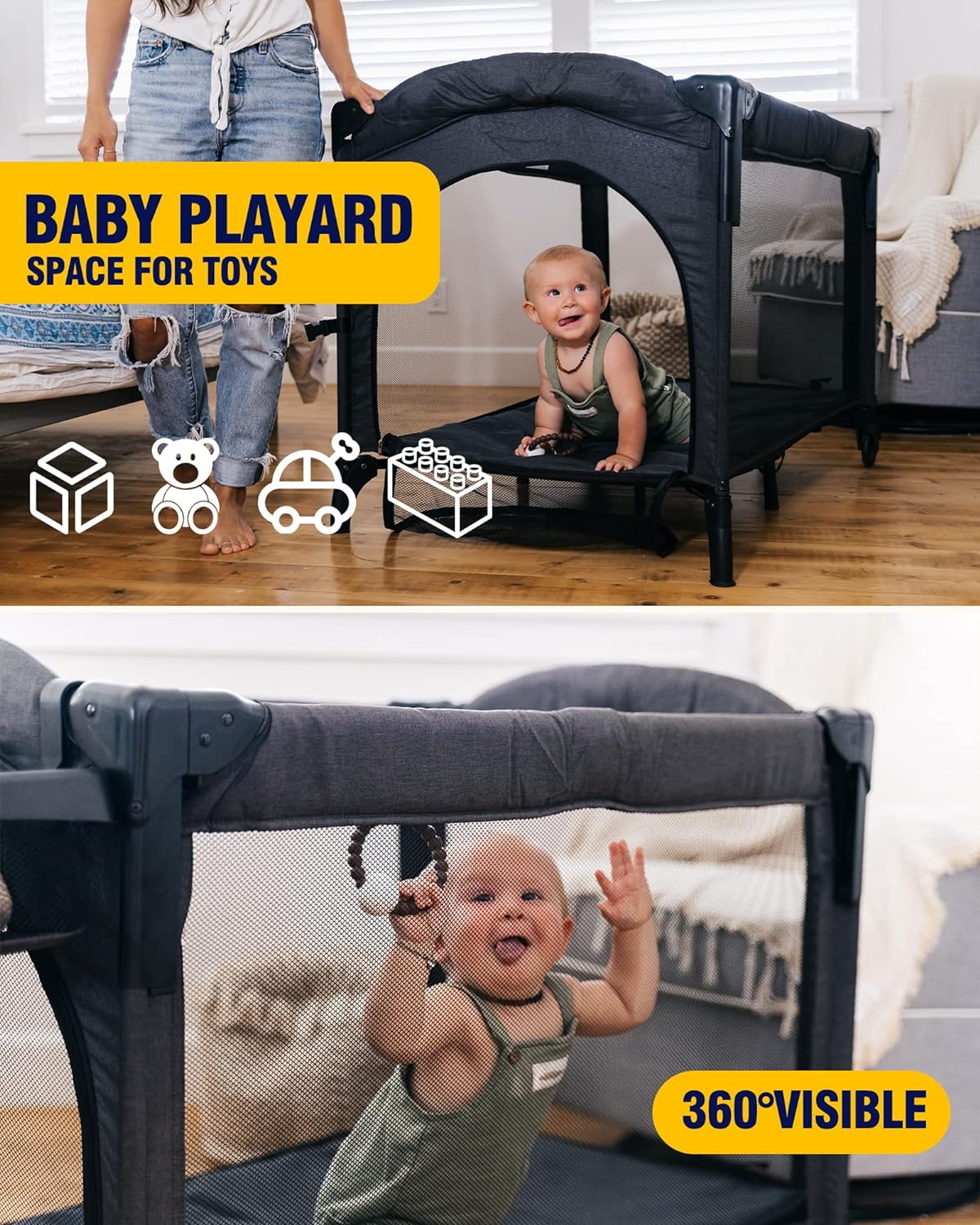 4 in 1 Baby Bassinet Bedside Sleeper. Baby Bedside Crib 4 Functions. Bedside Bassinet Crib Sleeper. Playard. Changing Table. Baby Bassinet for Newborn Baby