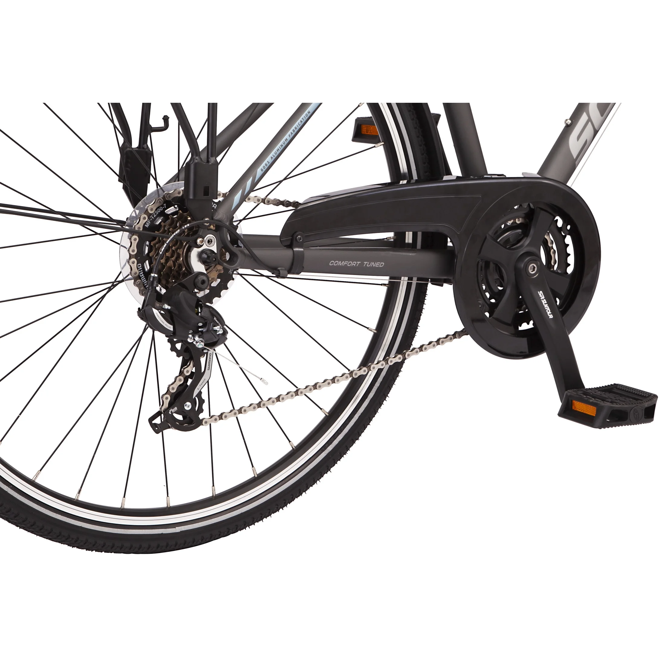 Schwinn Network 6c Hybrid Bike. 21 Speeds. Large 19.5 Mens Style Frame. 700c Wheels. Grey