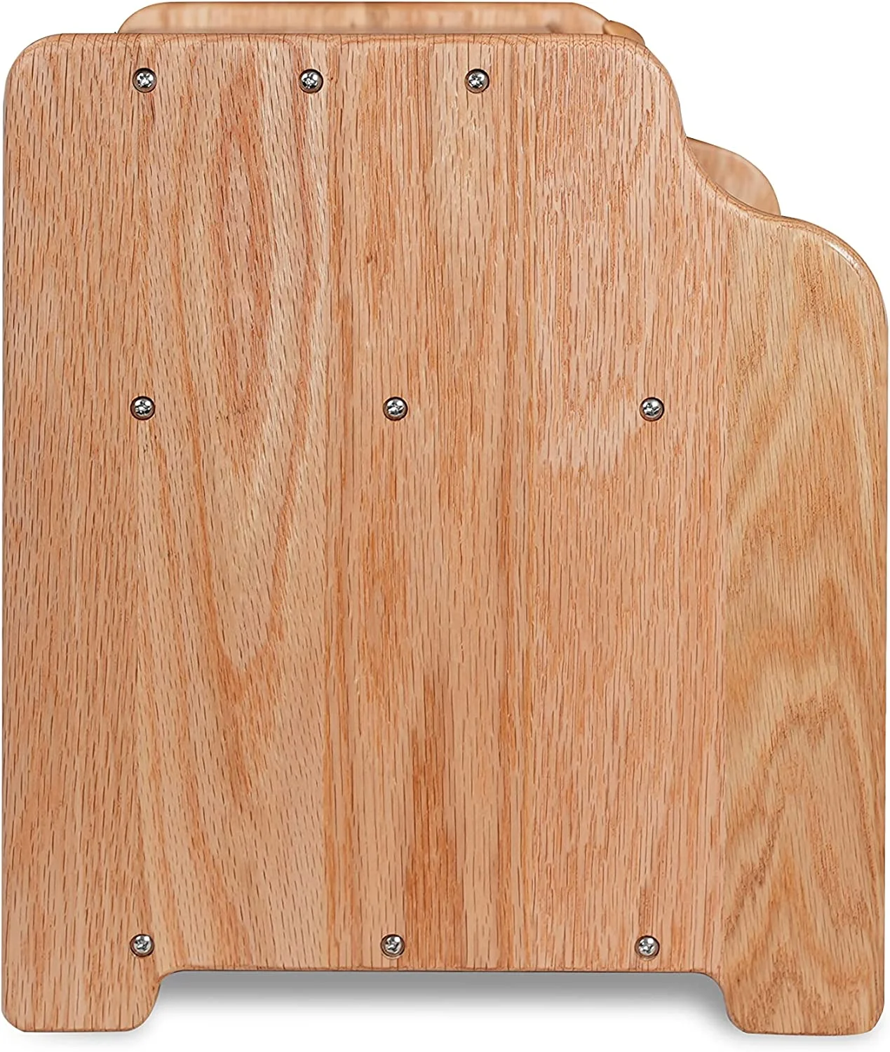 Bread Box. Solid Wood Oak Bread Box for Kitchen Countertop. Double Layer Bread Container for Bread Storage. Large Capacity Breadbox with Clear Window. Nature