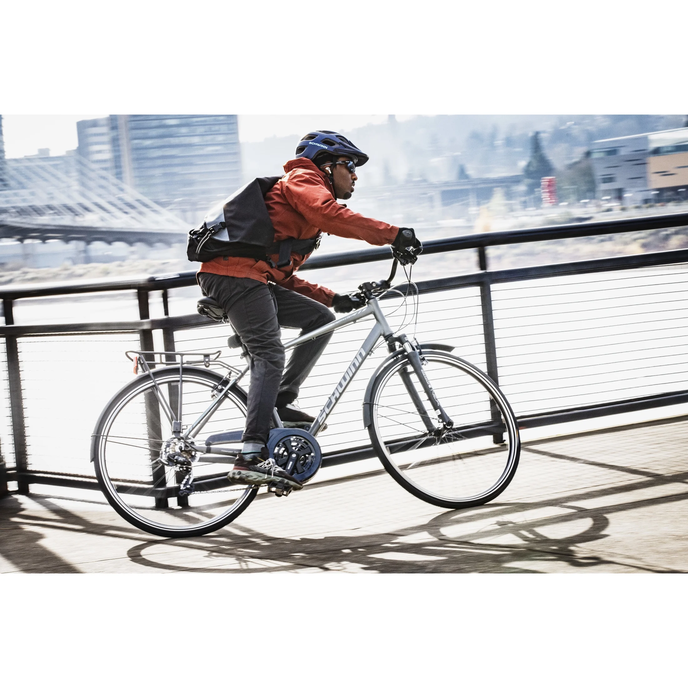 Schwinn Network 6c Hybrid Bike. 21 Speeds. Large 19.5 Mens Style Frame. 700c Wheels. Grey