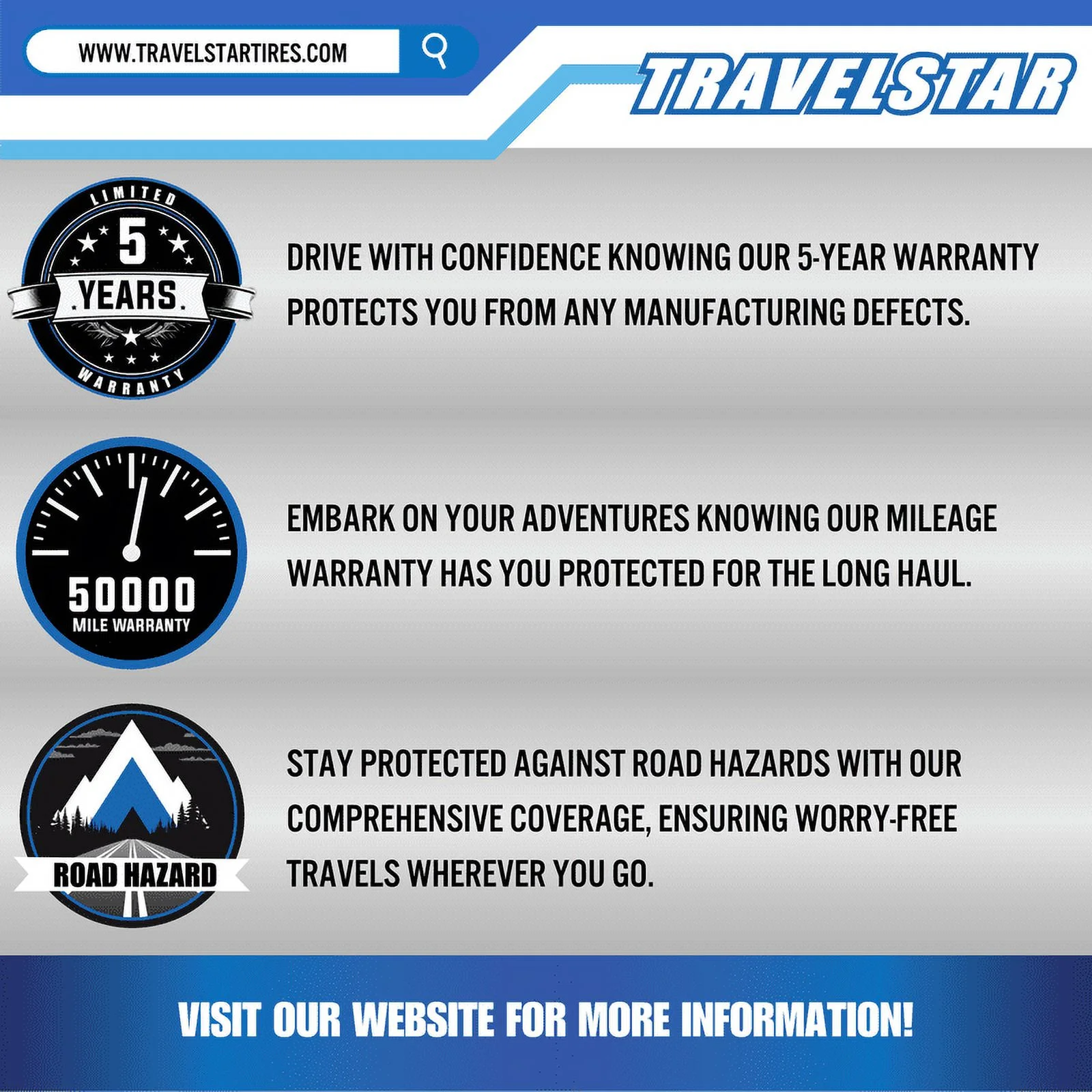 Travelstar UN106 All Season Tire 215/75R15 100S Passenger Tire 215/75/15.White Wall 18mm(Tire Only)