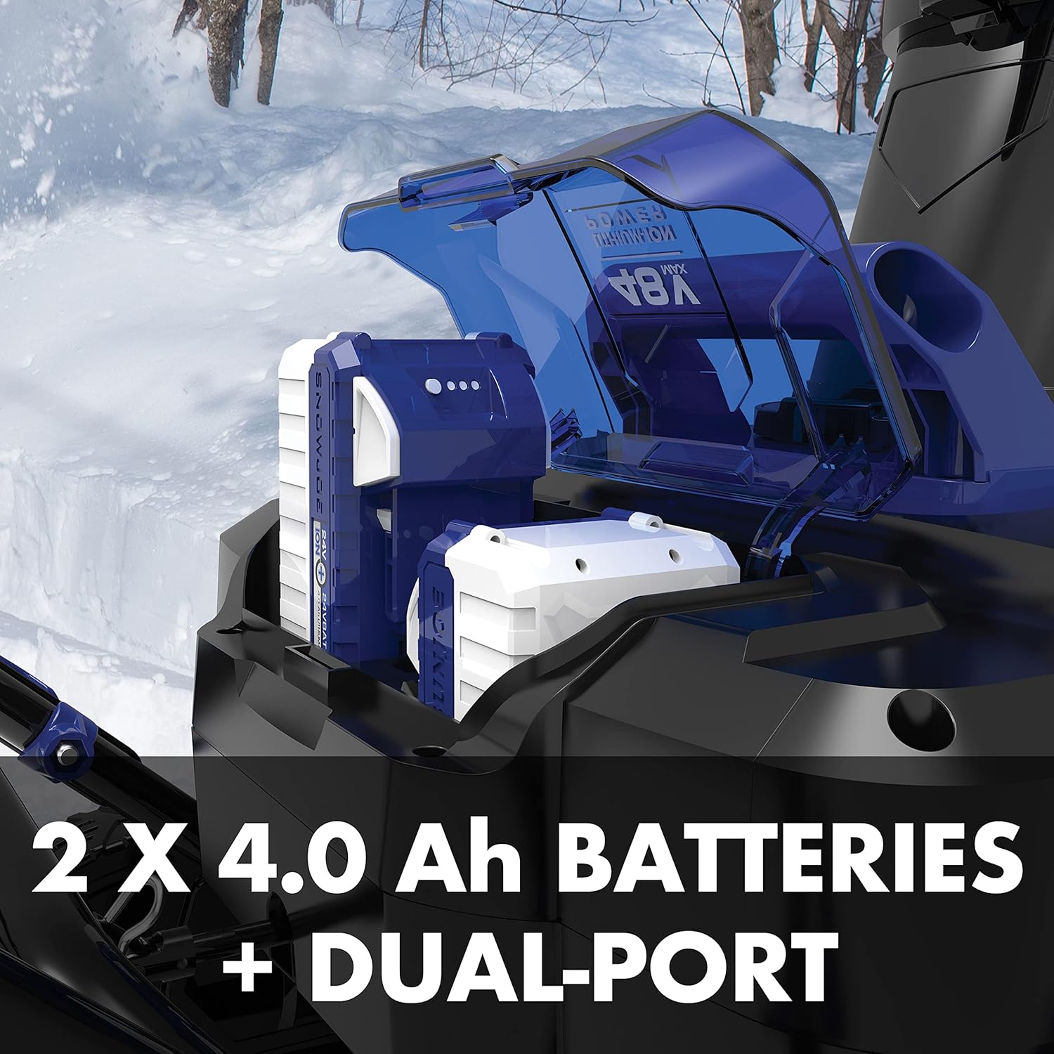24V-X2-20SB 20-Inch 48 Cordless Snow Blower. Kit (w/2 x 24-Volt 4.0-Ah Batteries and Charger)