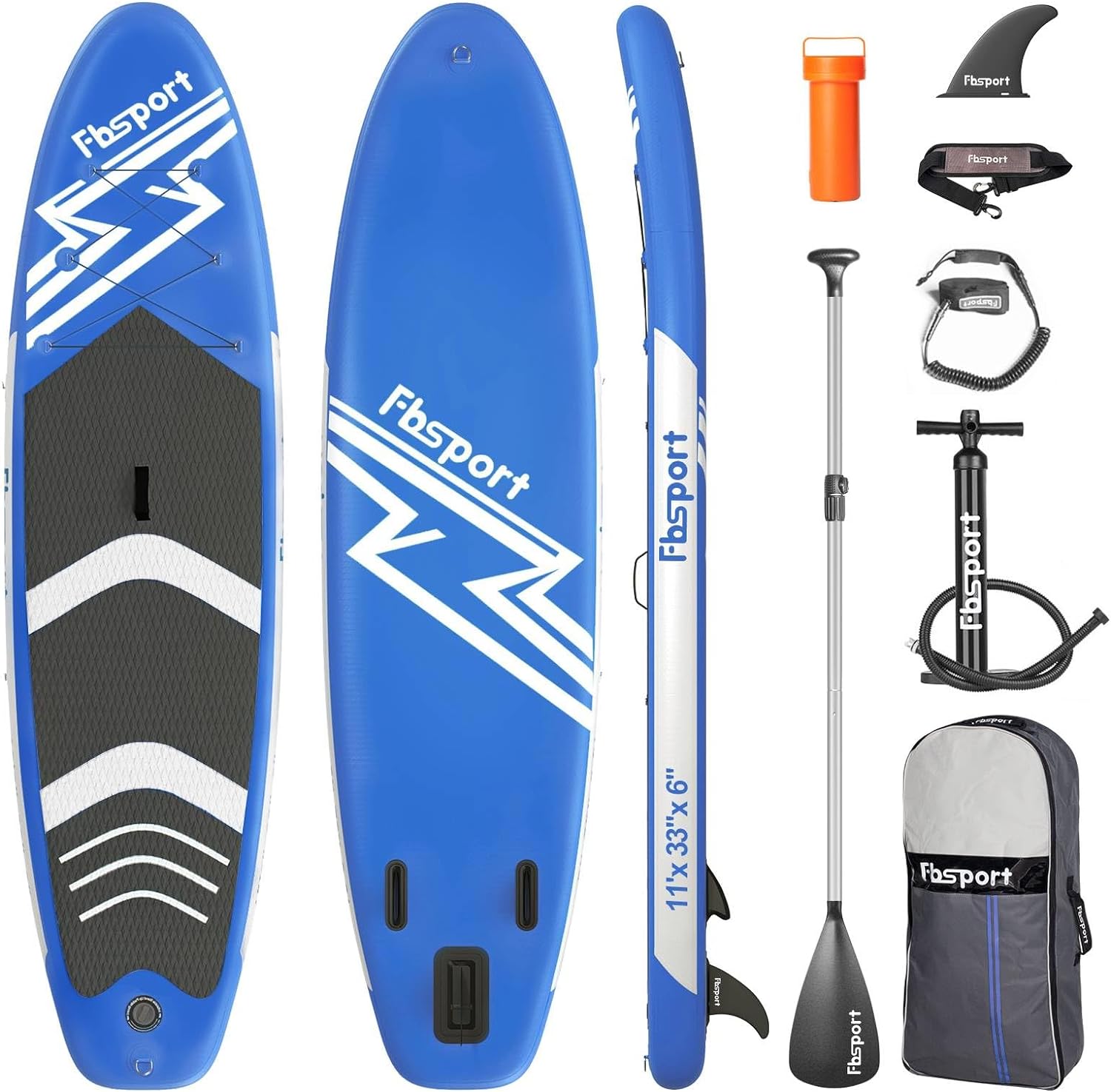Premium Stand Up Paddle Board. Yoga Board with Durable SUP Accessories & Carry Bag | Wide Stance. Surf Control. Non-Slip Deck. Leash. Paddle and Pump for Youth & Adult