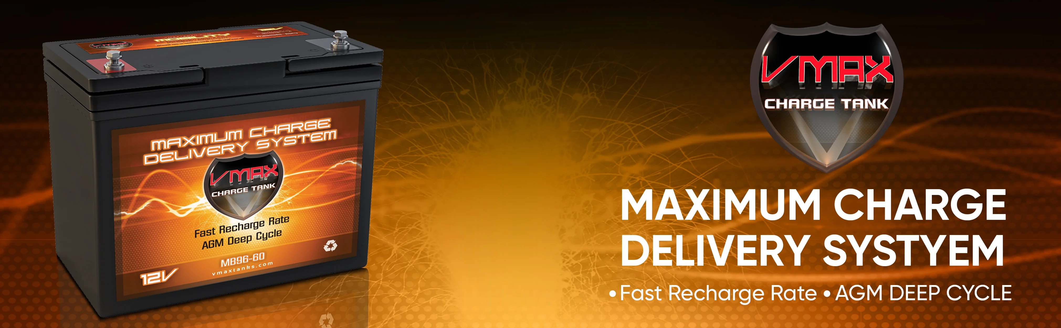 QTY 2 VMAXMB96 AGM Group 22 Deep Cycle Battery Replacement for IMC Hartway Mystere PF5. Forsa H10R 12V 60Ah Wheelchair Battery