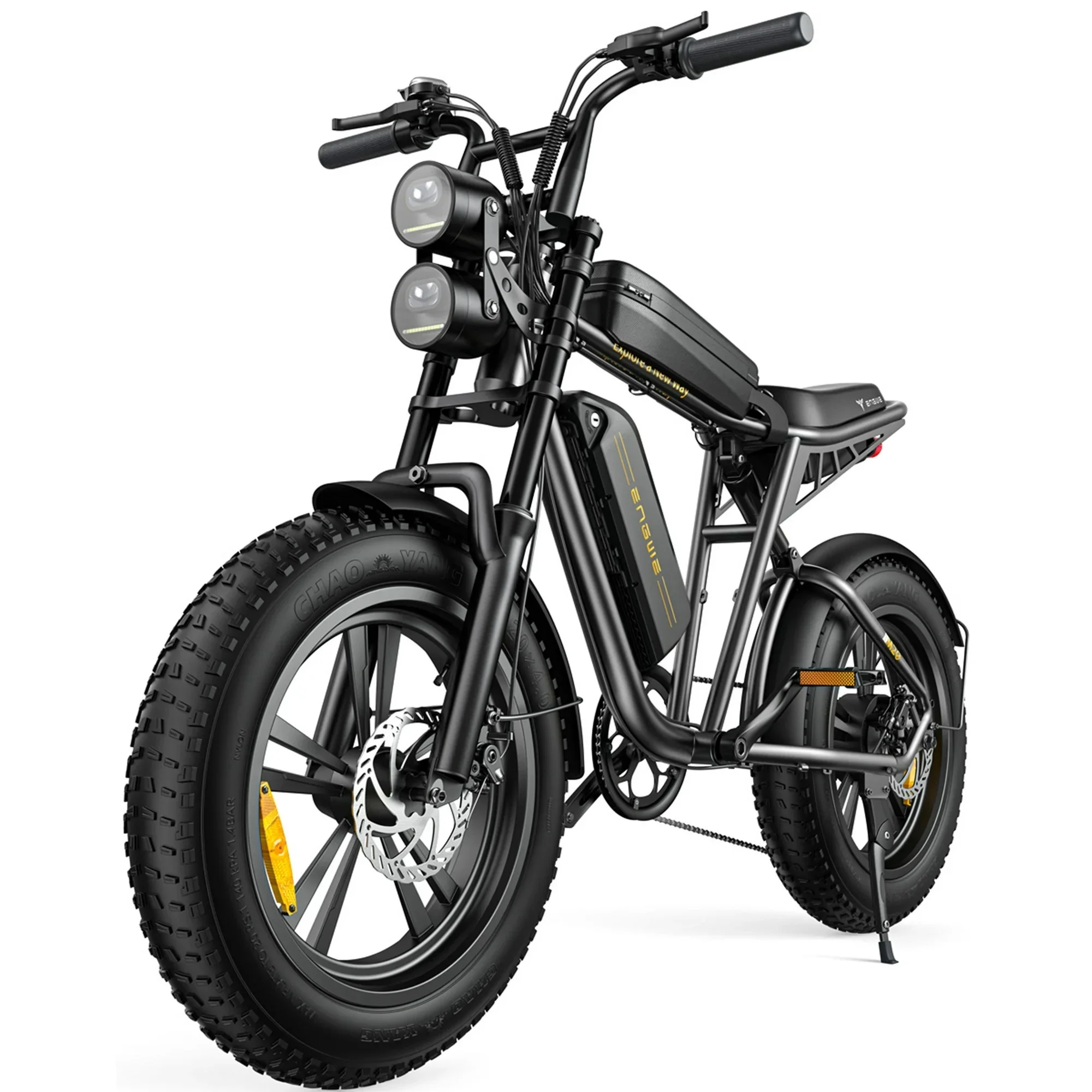 AKEZ Electric Bike for Adults - 1000W 28mph Moped Ebike with 48V 13A Removable Battery. Up to 94 Miles All Terrain Off Road E-Bike with 20*4.0 Fat Tire.Full Suspension.7-Speed UL Certified