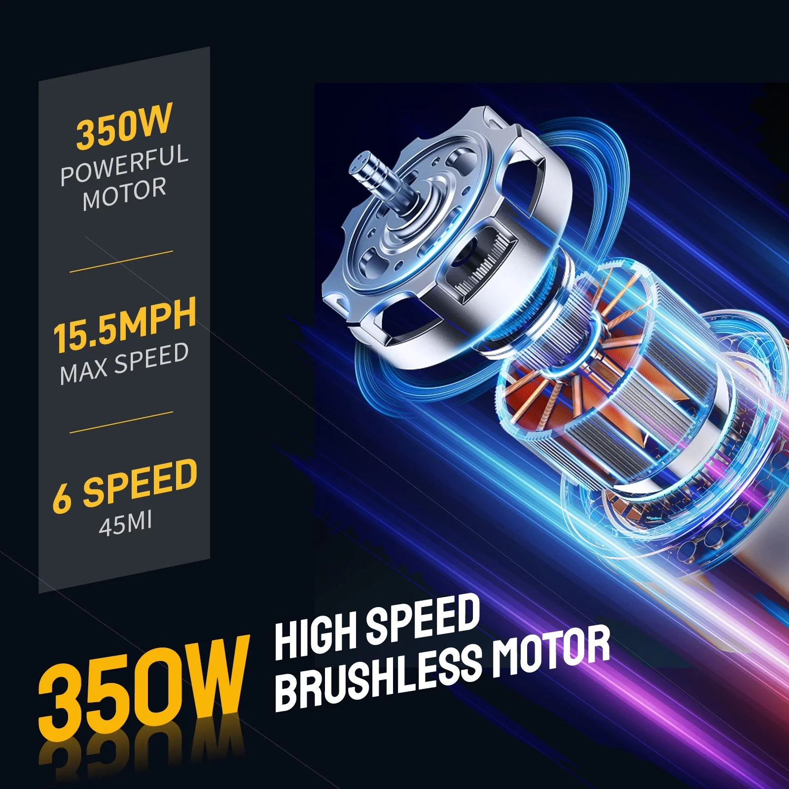 PEXMOR Electric Bike for Adults. 350W (Peak 500W) City Commuter Ebike 36V 12.5AH Removable Battery. 26 Cruiser Electric Bicycle Shimano 6-Speed | Dual Shock Absorber | Basket